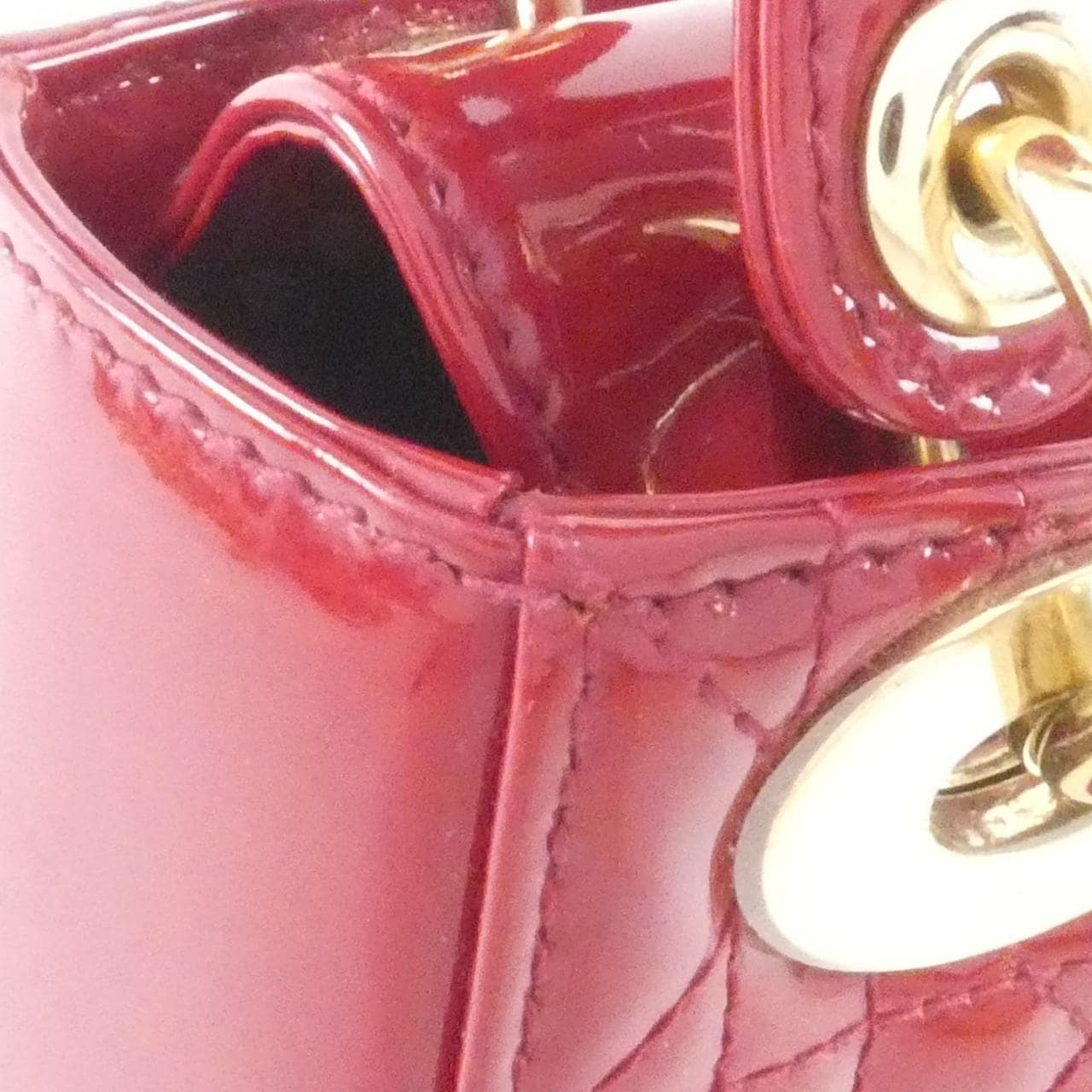 DIOR Lady Dior M0505OVRB Handbag Patent Leather 5