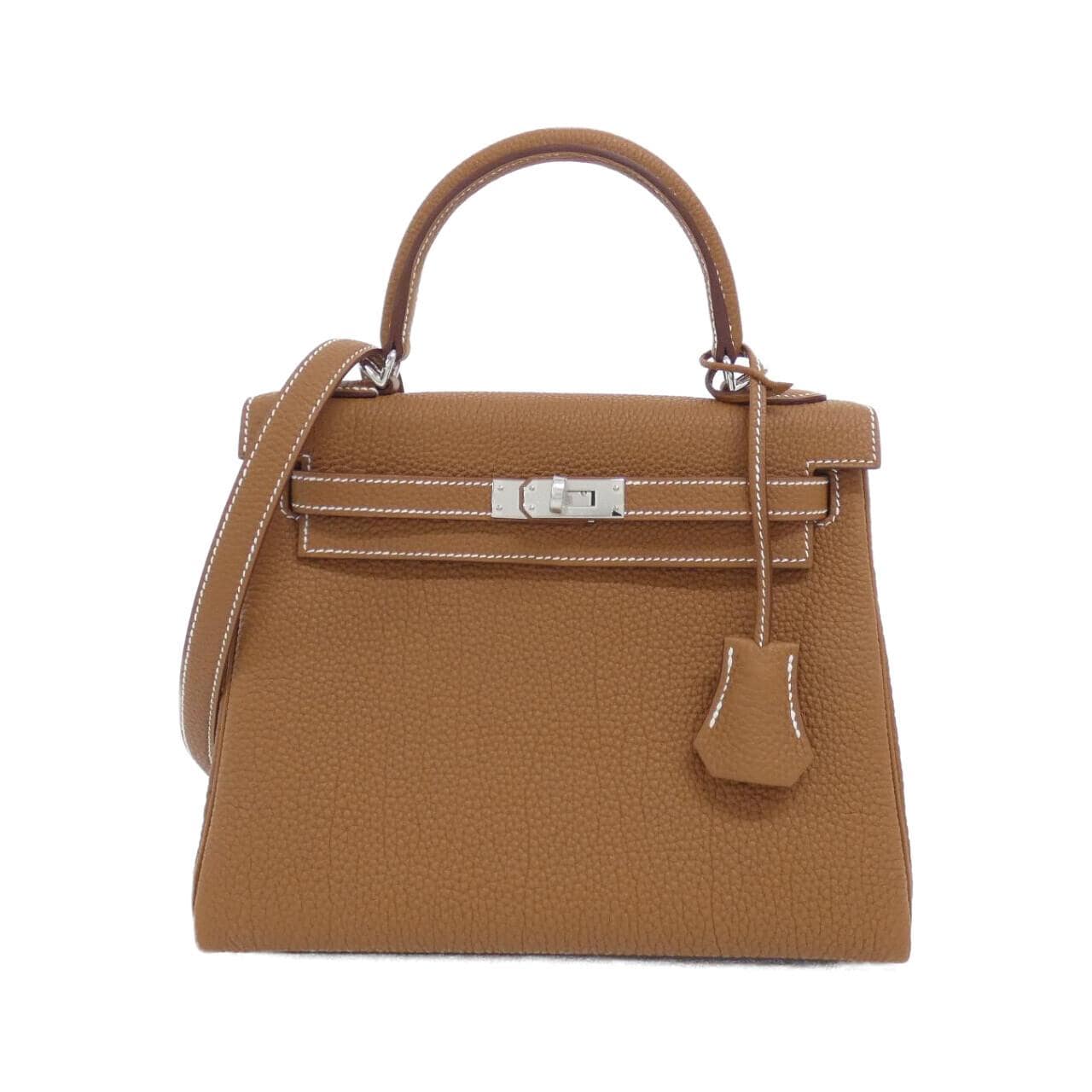 HERMES Kelly 044624CK Handbag Togo