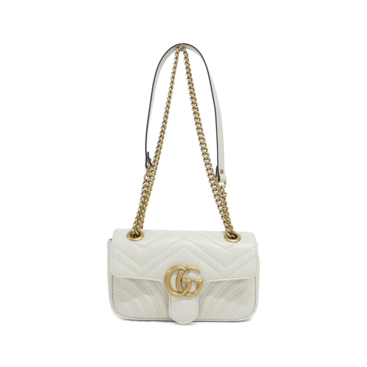 GUCCI GG Marmont 446744 DTD1T Shoulder Leather