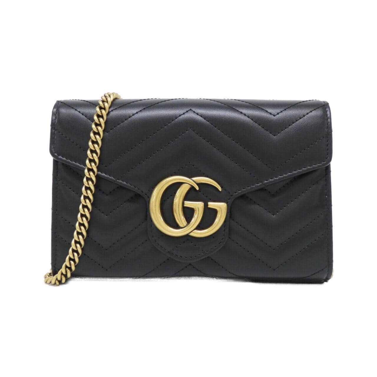 GUCCI Marmont 474575 DTD1T Shoulder Leather