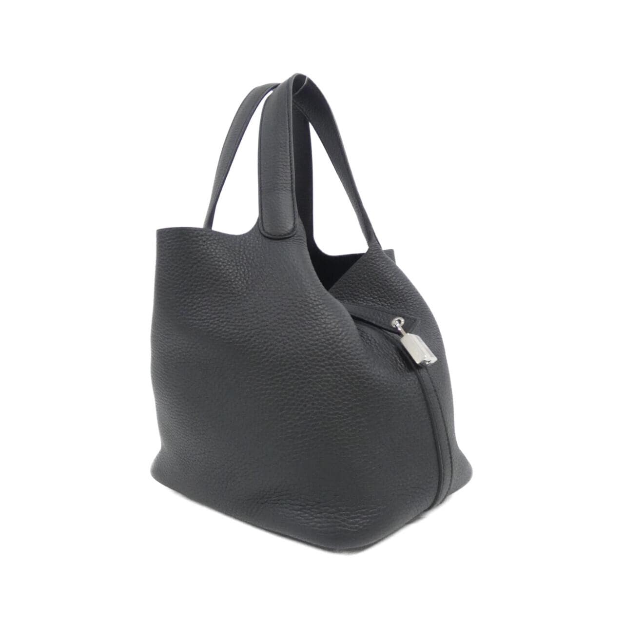 HERMES Picotin 060991CK Handbag Clemence