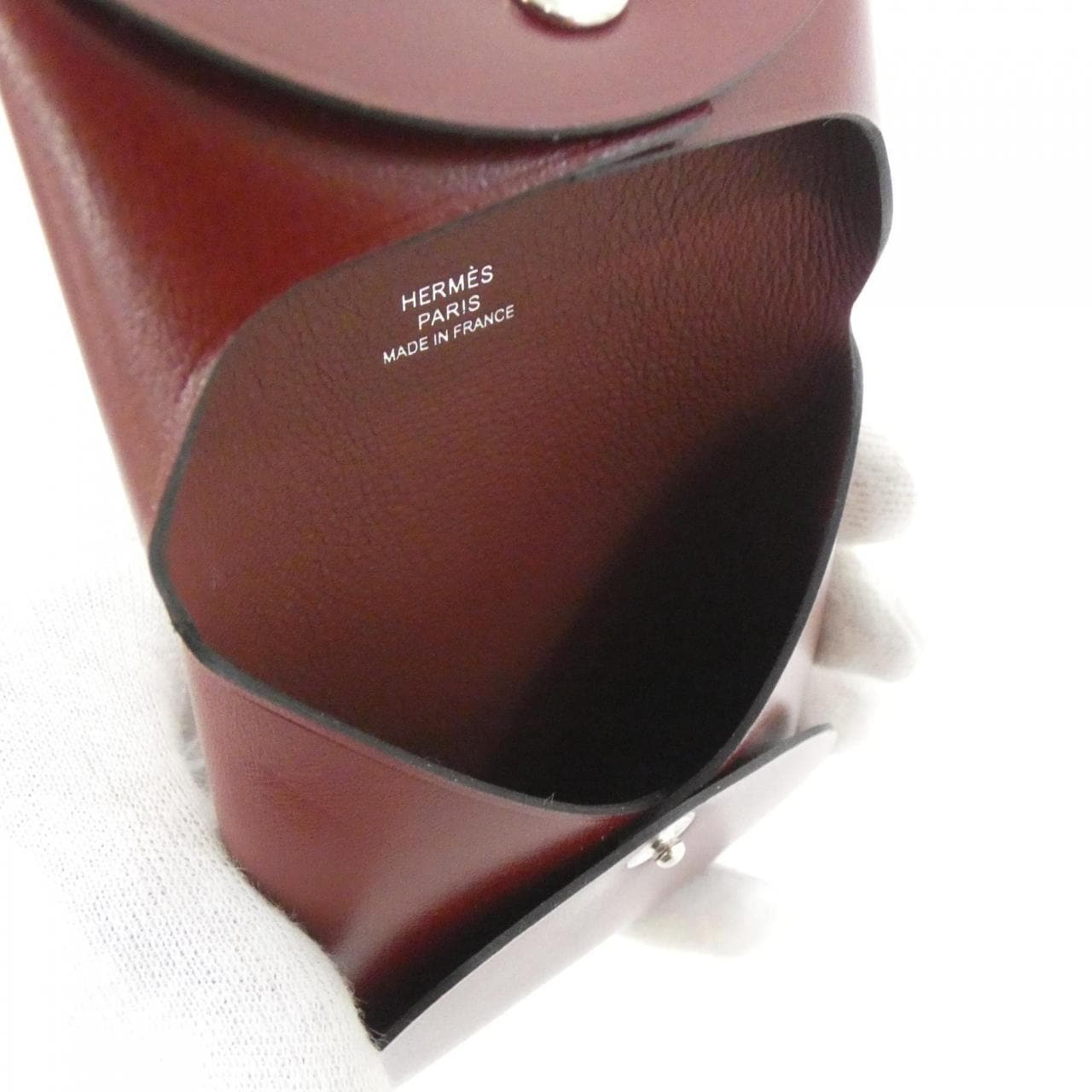 HERMES 078405CK Coin Case Box Calf 3