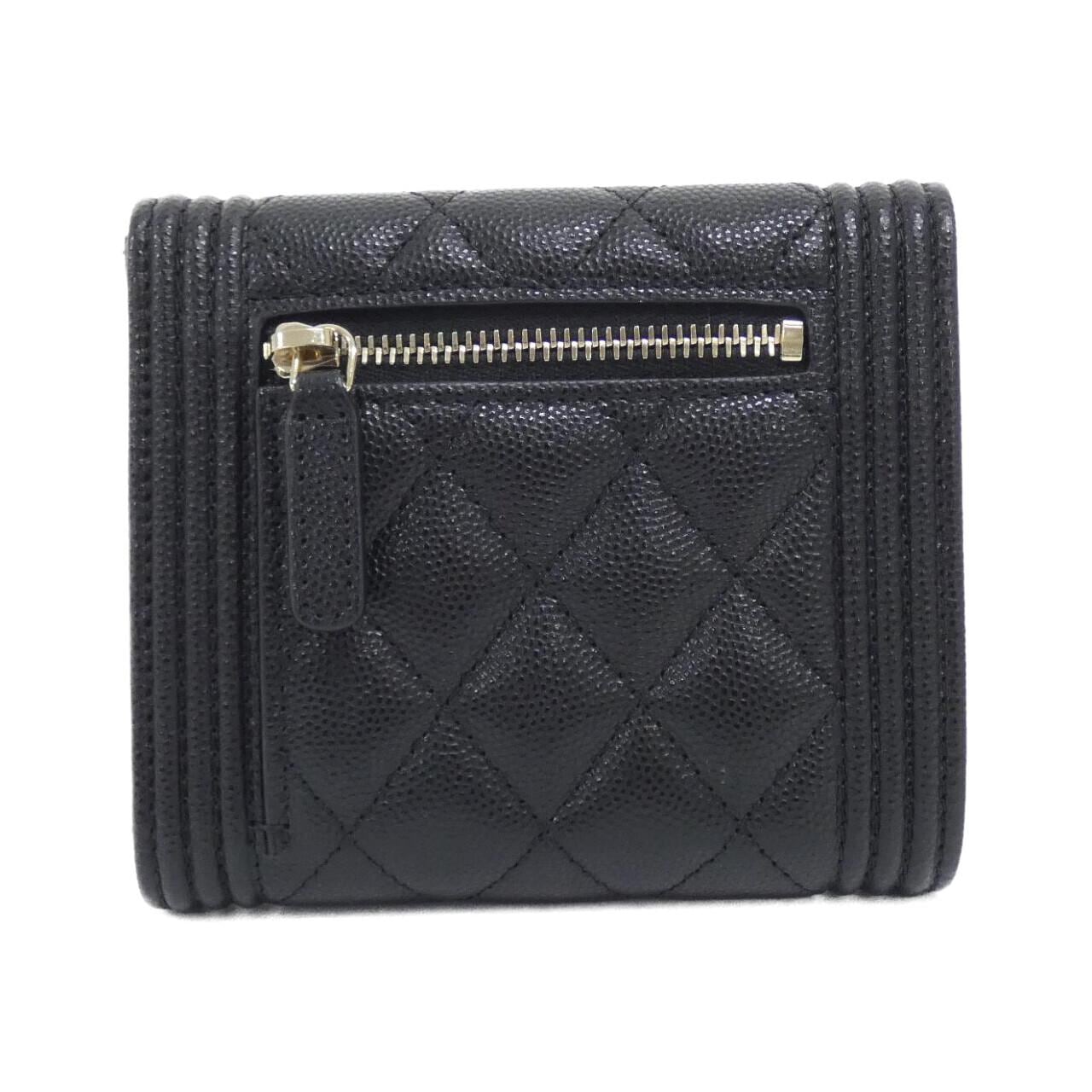 CHANEL Boy Chanel 80734 銀包 荔枝紋牛皮 2