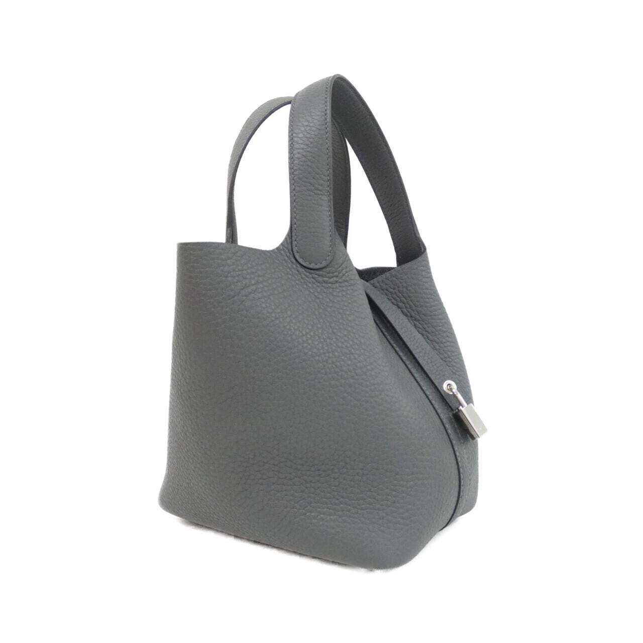 HERMES Picotin 056289CK Handbag Clemence