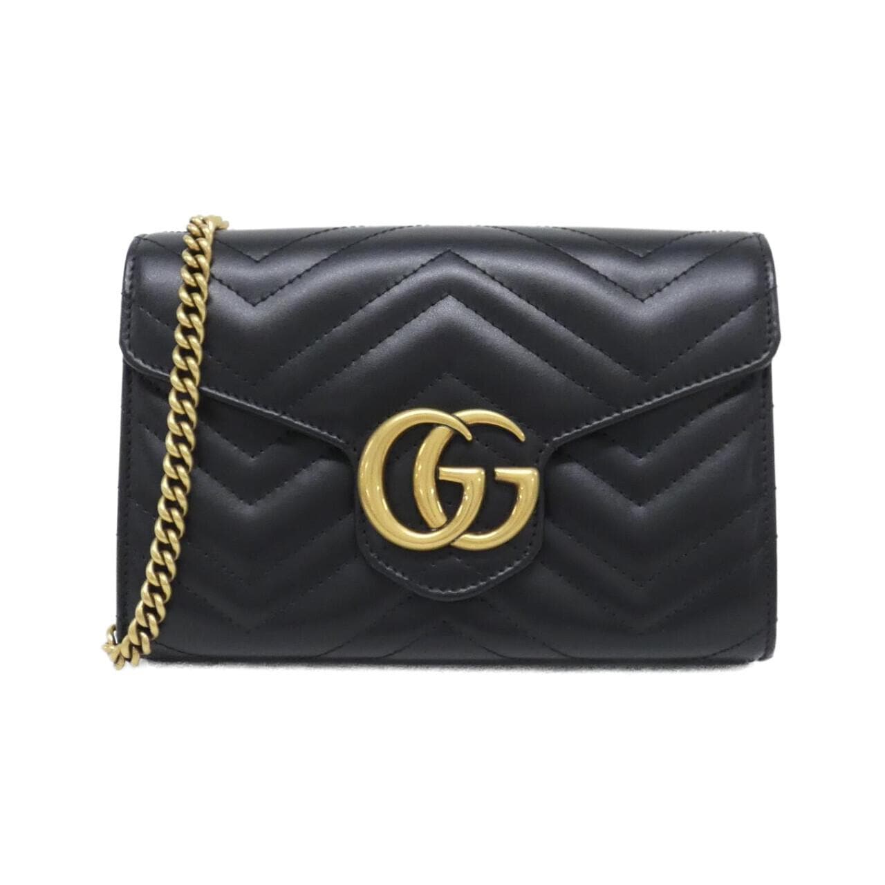 GUCCI Marmont 474575 DTD1T Shoulder Leather