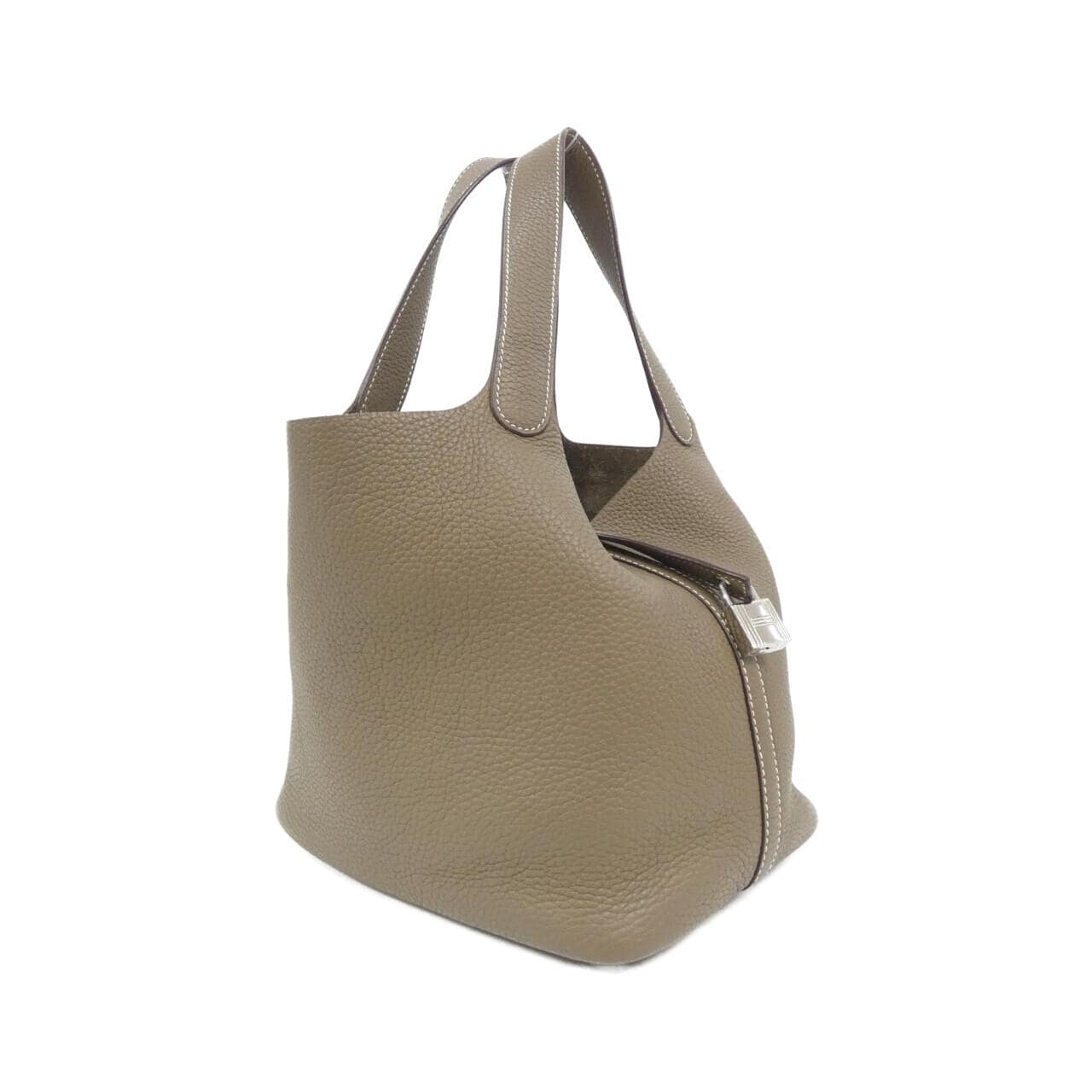 HERMES Picotin 060991CK Handbag Clemence