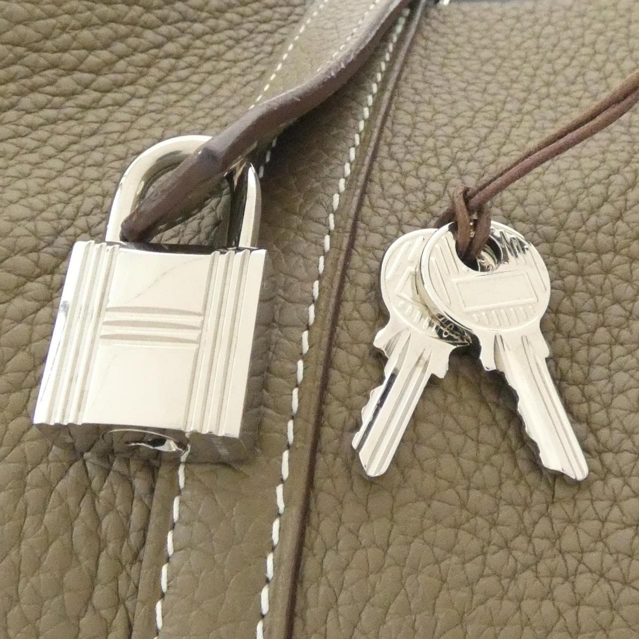 HERMES Picotin 060991CK Handbag Clemence 3