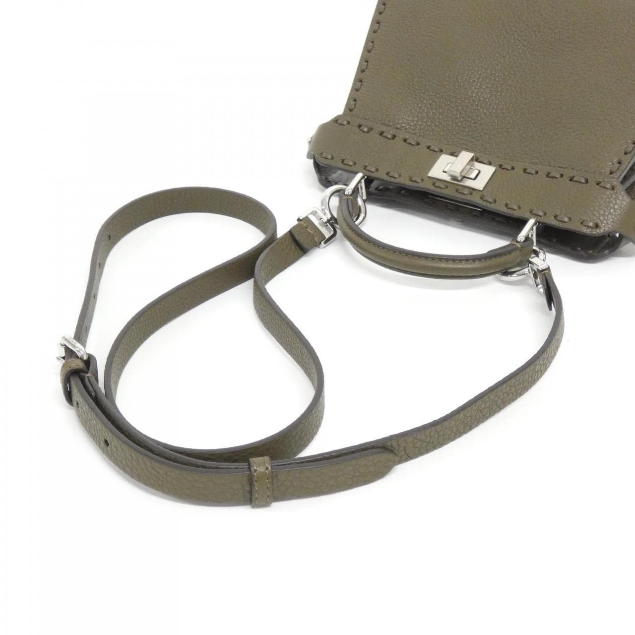 FENDI Peekaboo 8BN335 ARBB 手提包 皮革 4
