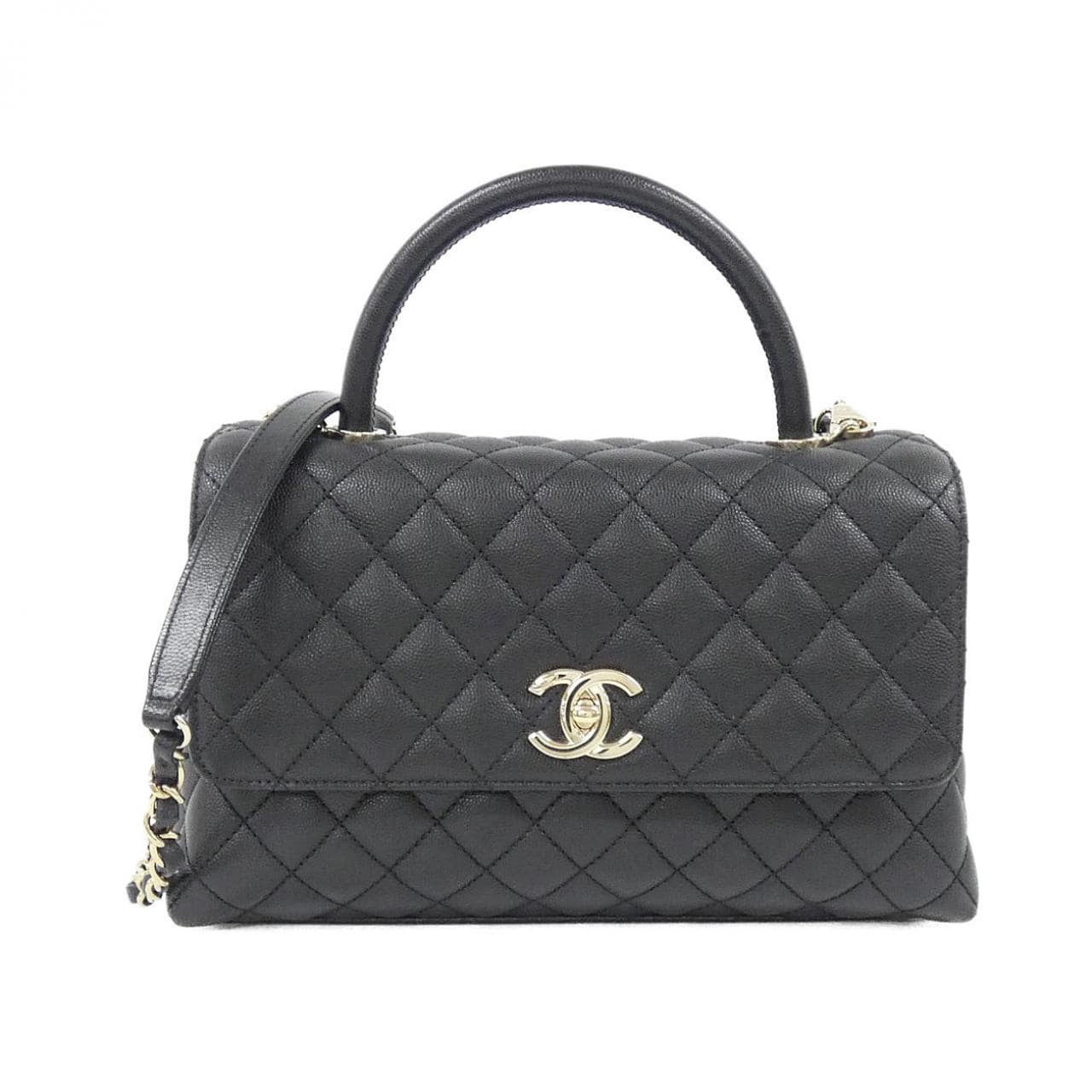 CHANEL Matelasse 92991 Handbag Grained Calfskin
