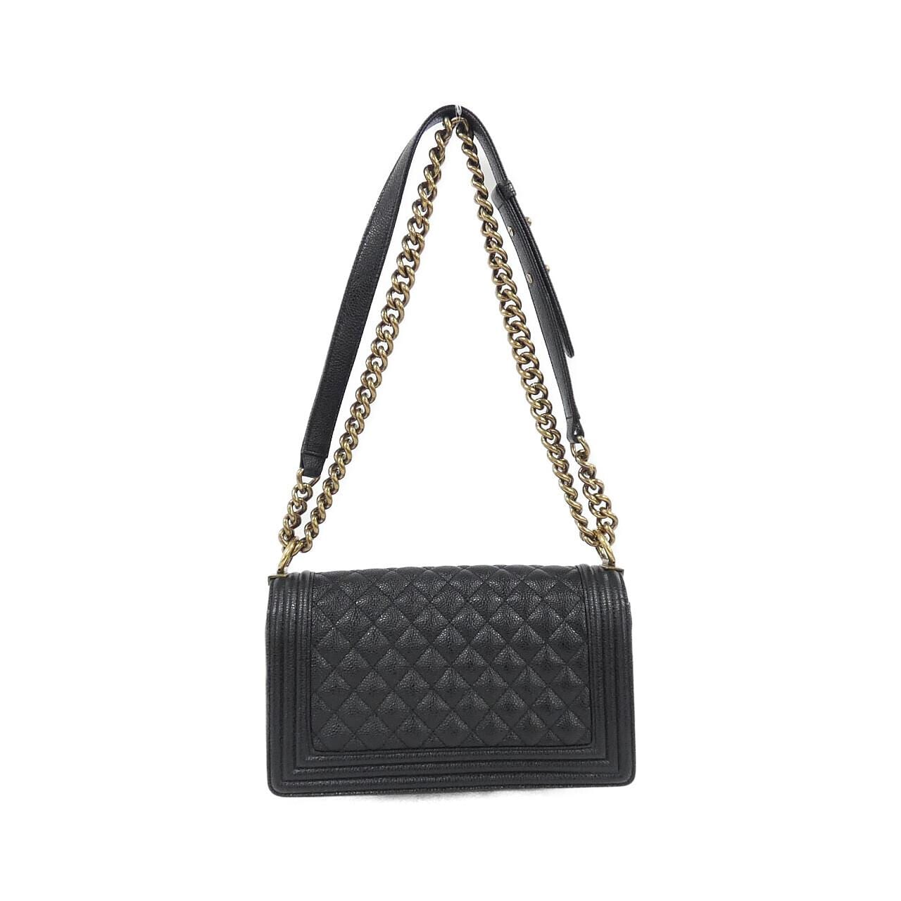 CHANEL Boy Chanel 67086 Shoulder Grained Calfskin 2