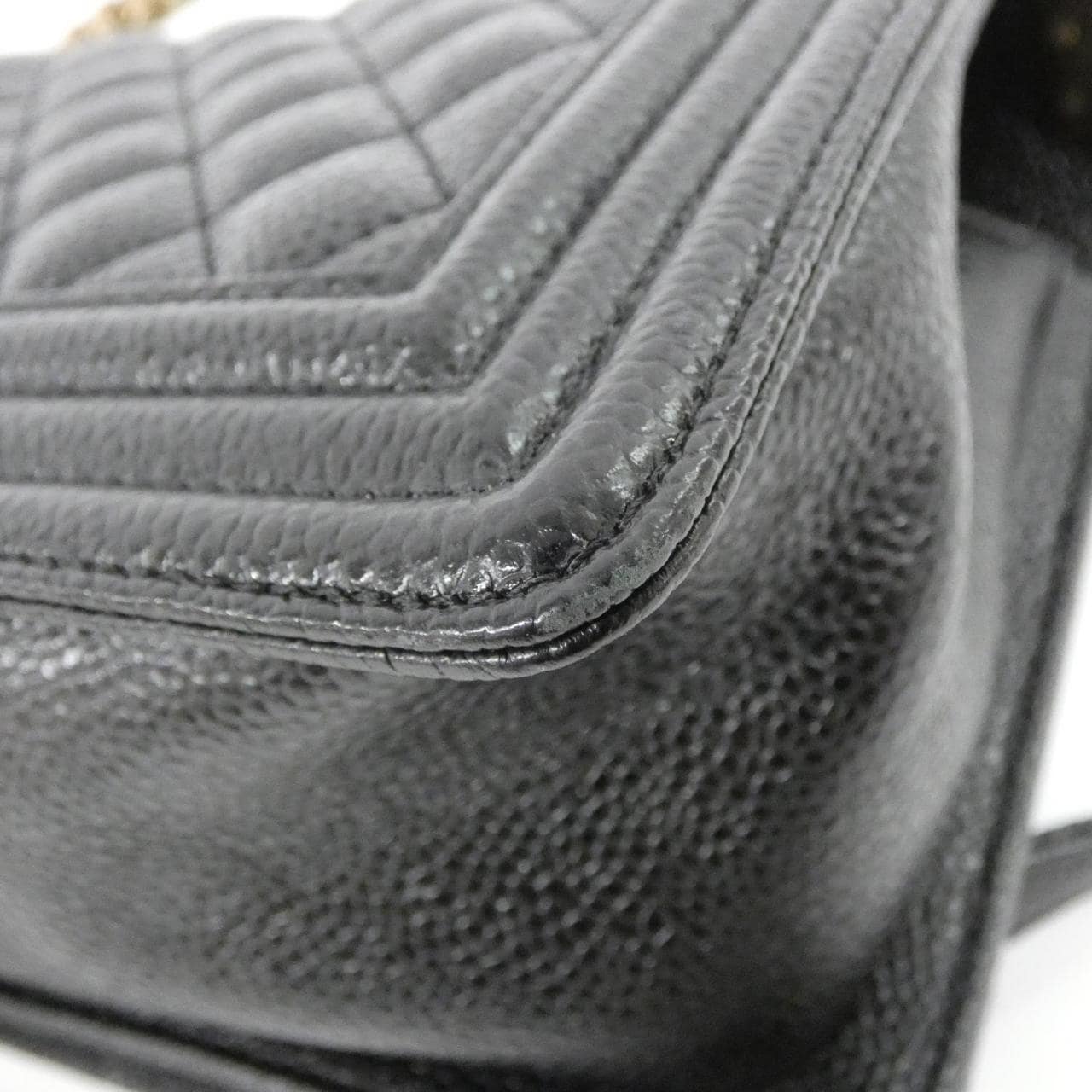 CHANEL Boy Chanel 67086 Shoulder Grained Calfskin 3