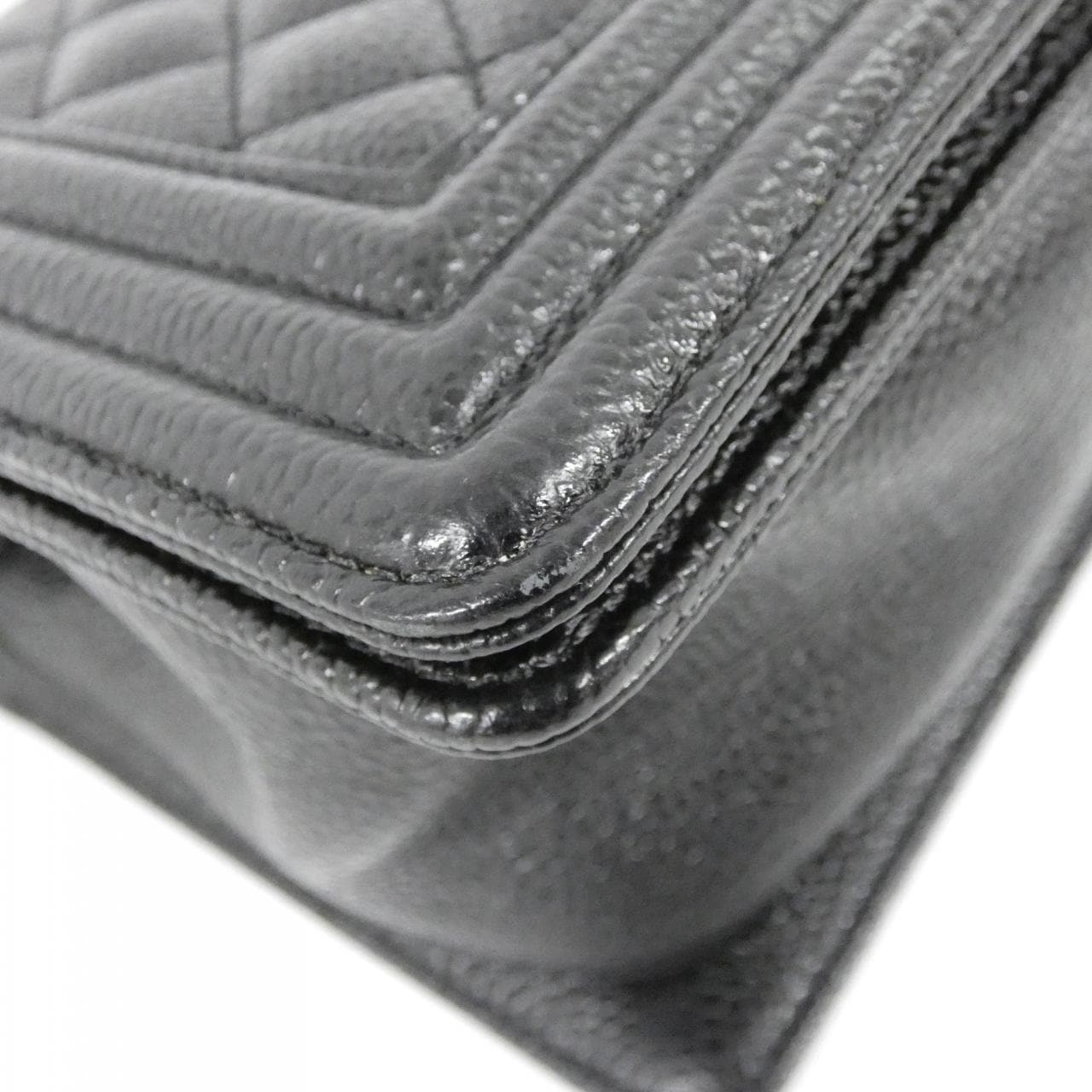 CHANEL Boy Chanel 67086 Shoulder Grained Calfskin 5