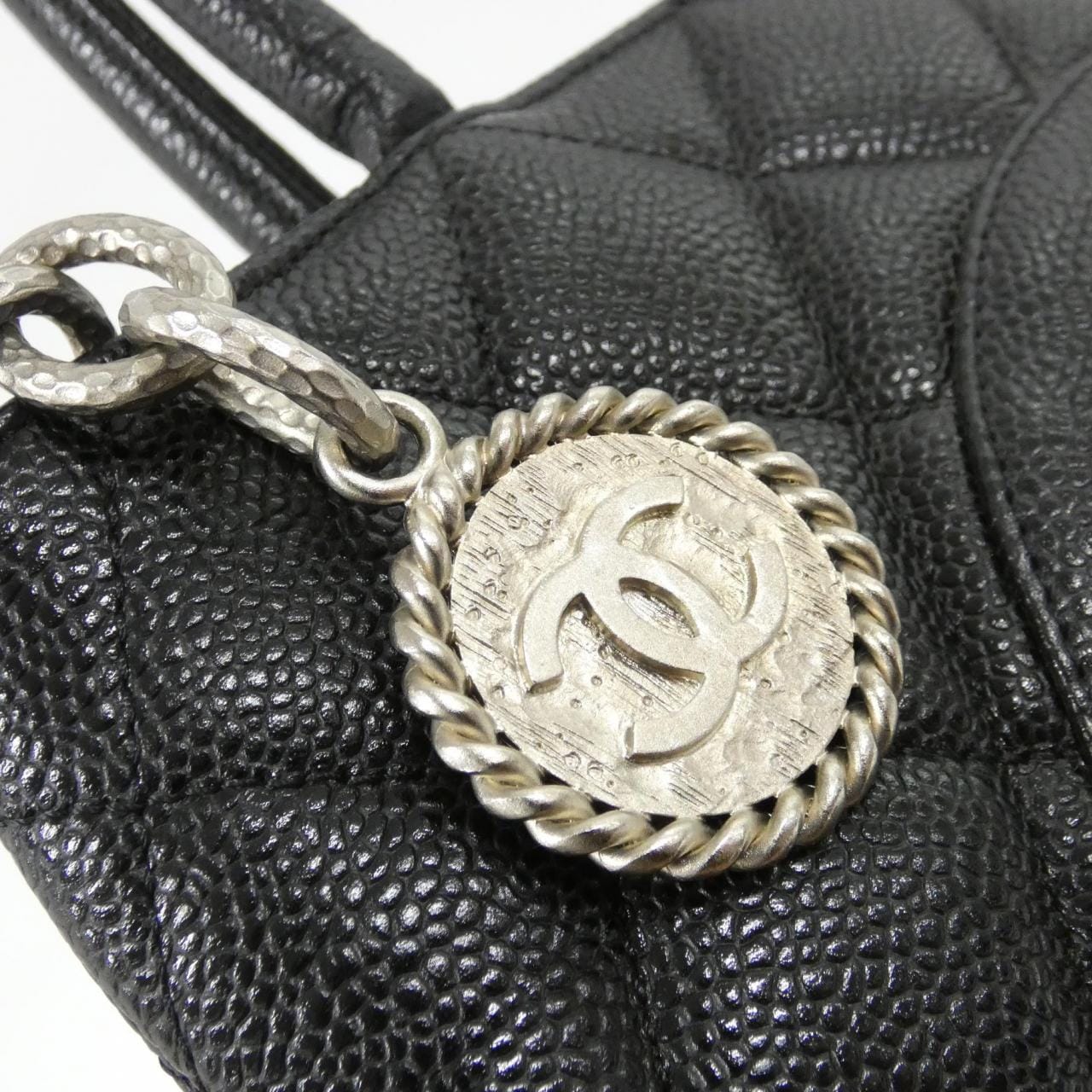 CHANEL Matelasse 1804 Handbag Grained Calfskin 5