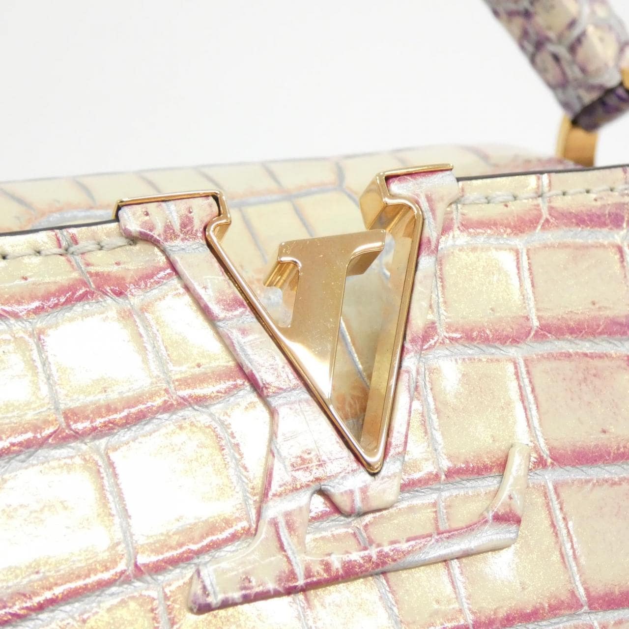 LOUIS VUITTON Capucines 手提包 皮革 4