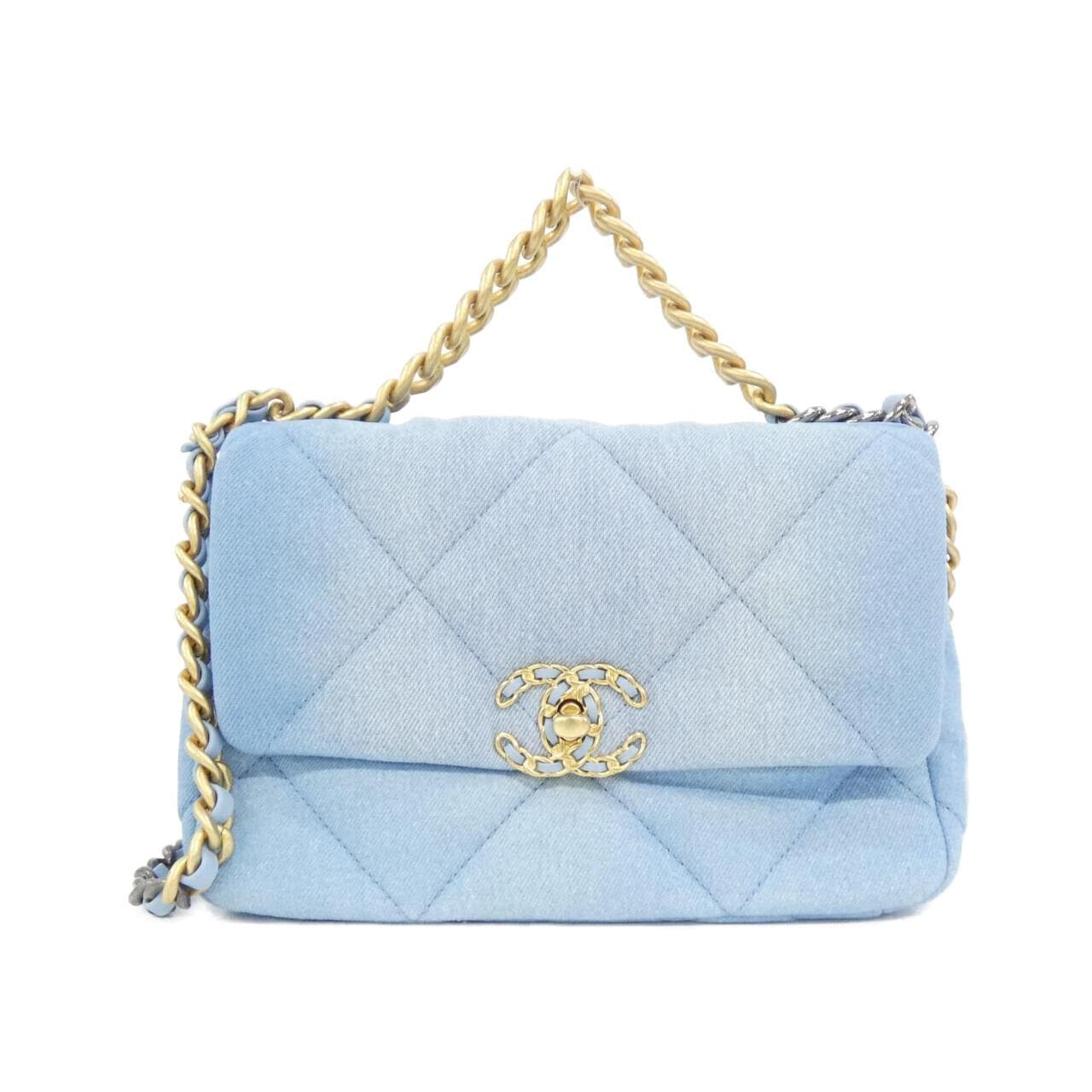 CHANEL Chanel 19 AS1160 Shoulder Denim