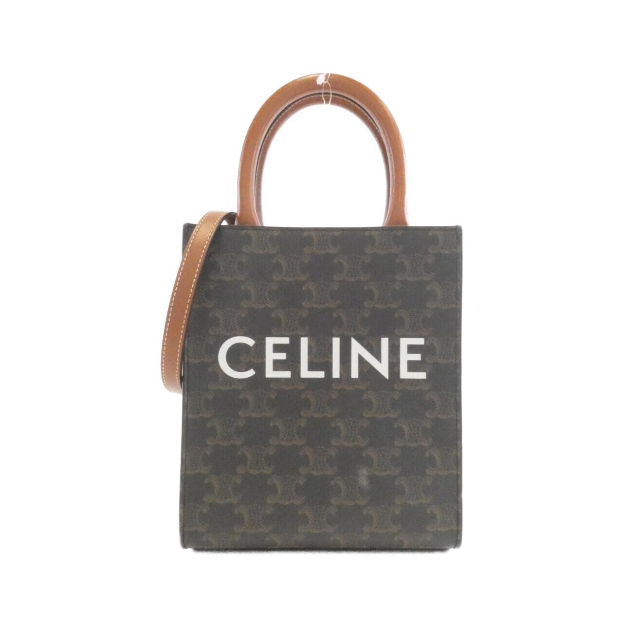 CELINE Cabas 194372BZK Handbag Canvas