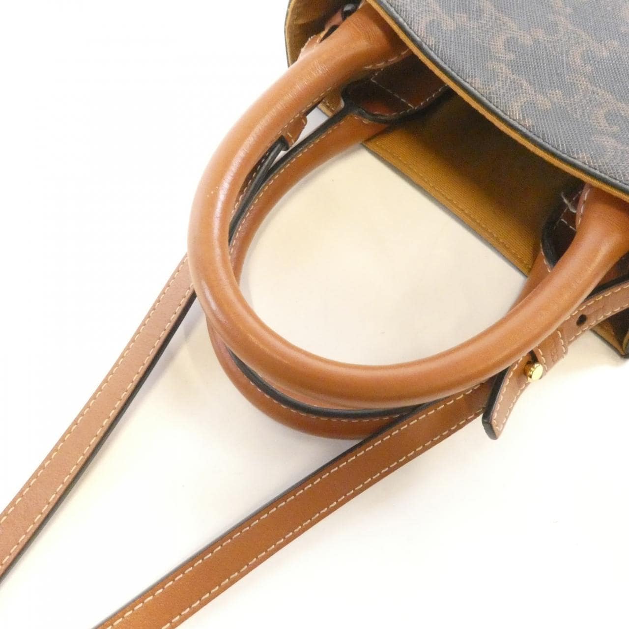 CELINE Cabas 194372BZK Handbag Canvas 5