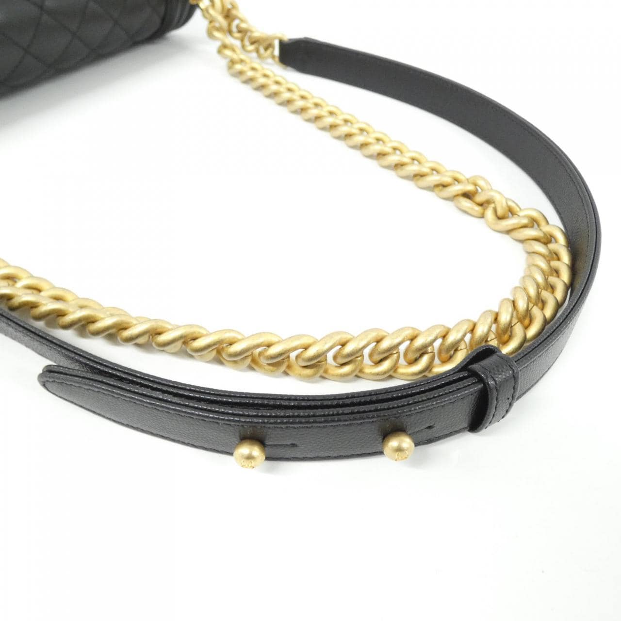 CHANEL Boy Chanel 67086 Shoulder Grained Calfskin 4