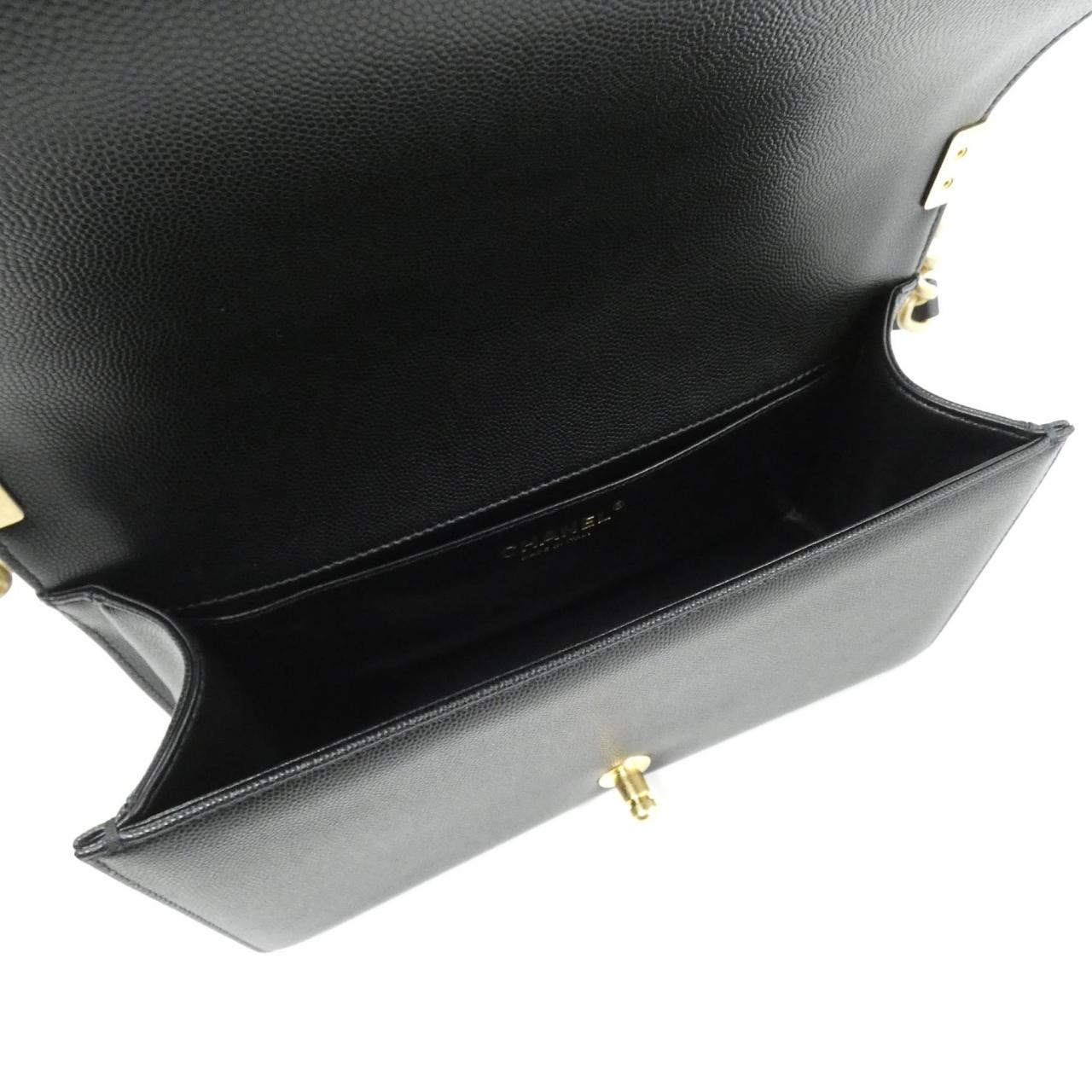 CHANEL Boy Chanel 67086 Shoulder Grained Calfskin 5