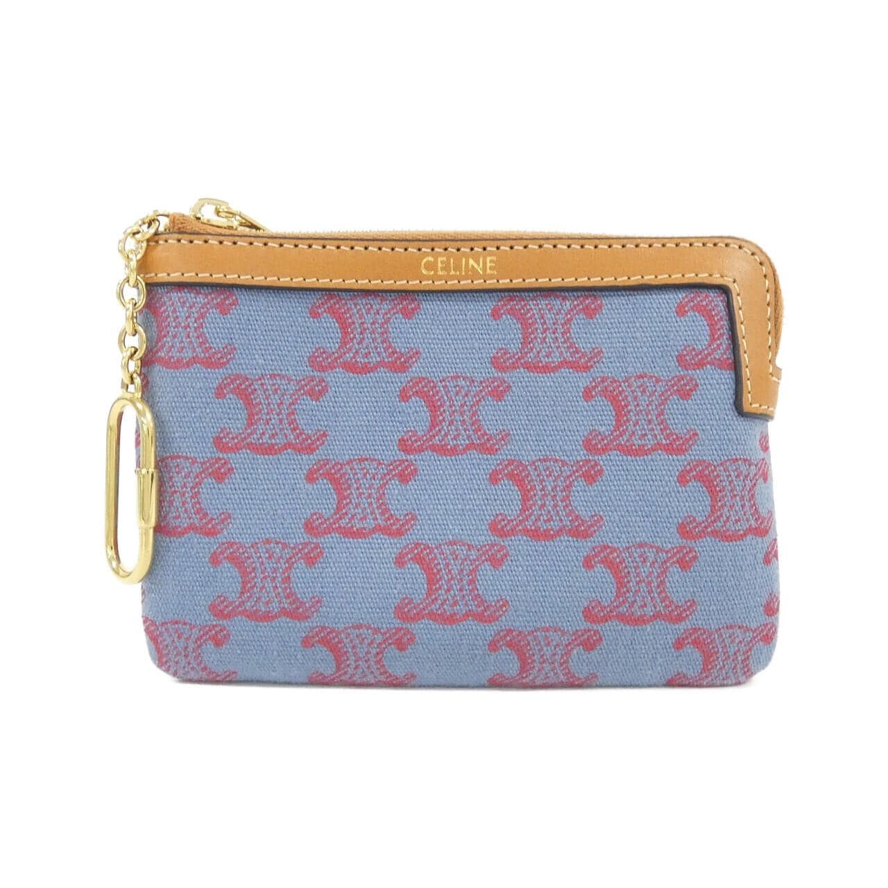 CELINE 10C663D37 Coin Case Denim