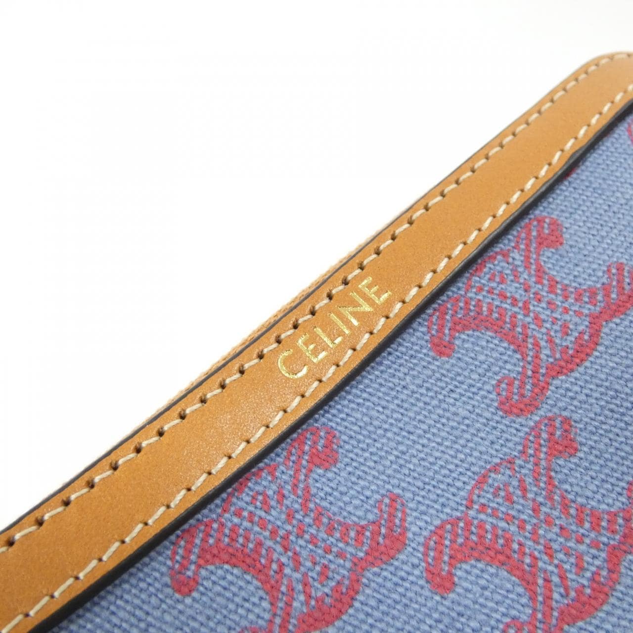 CELINE 10C663D37 Coin Case Denim 3