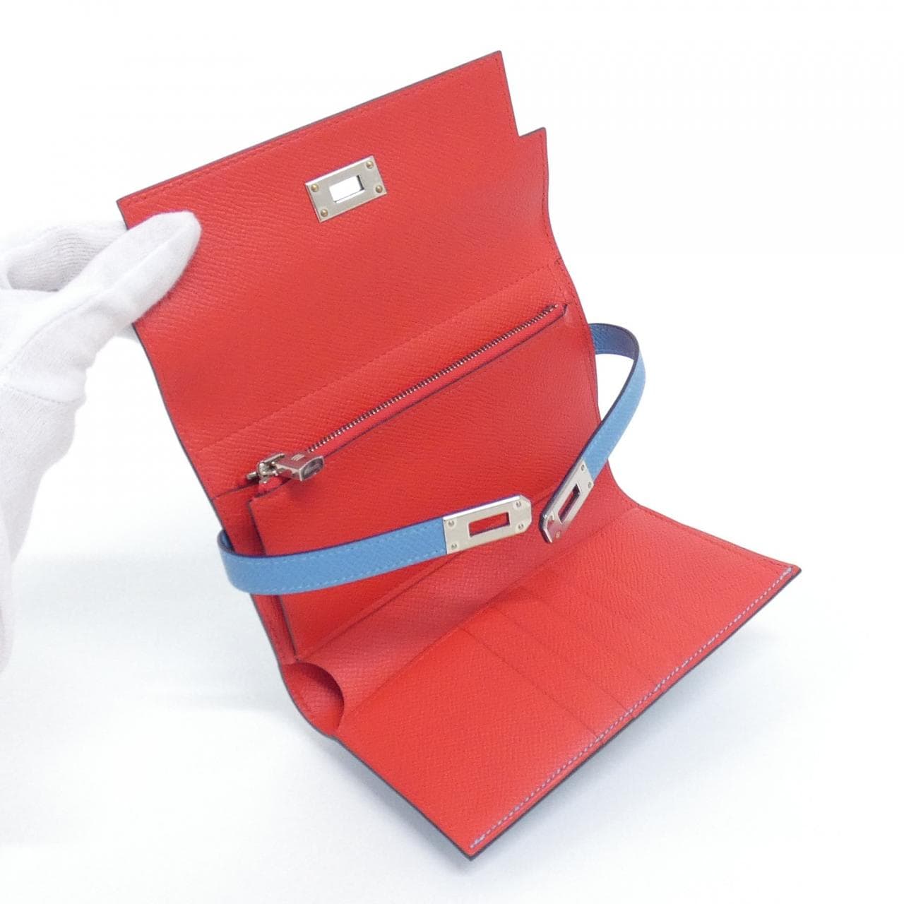 HERMES Kelly 073628CK 銀包 Epsom 4