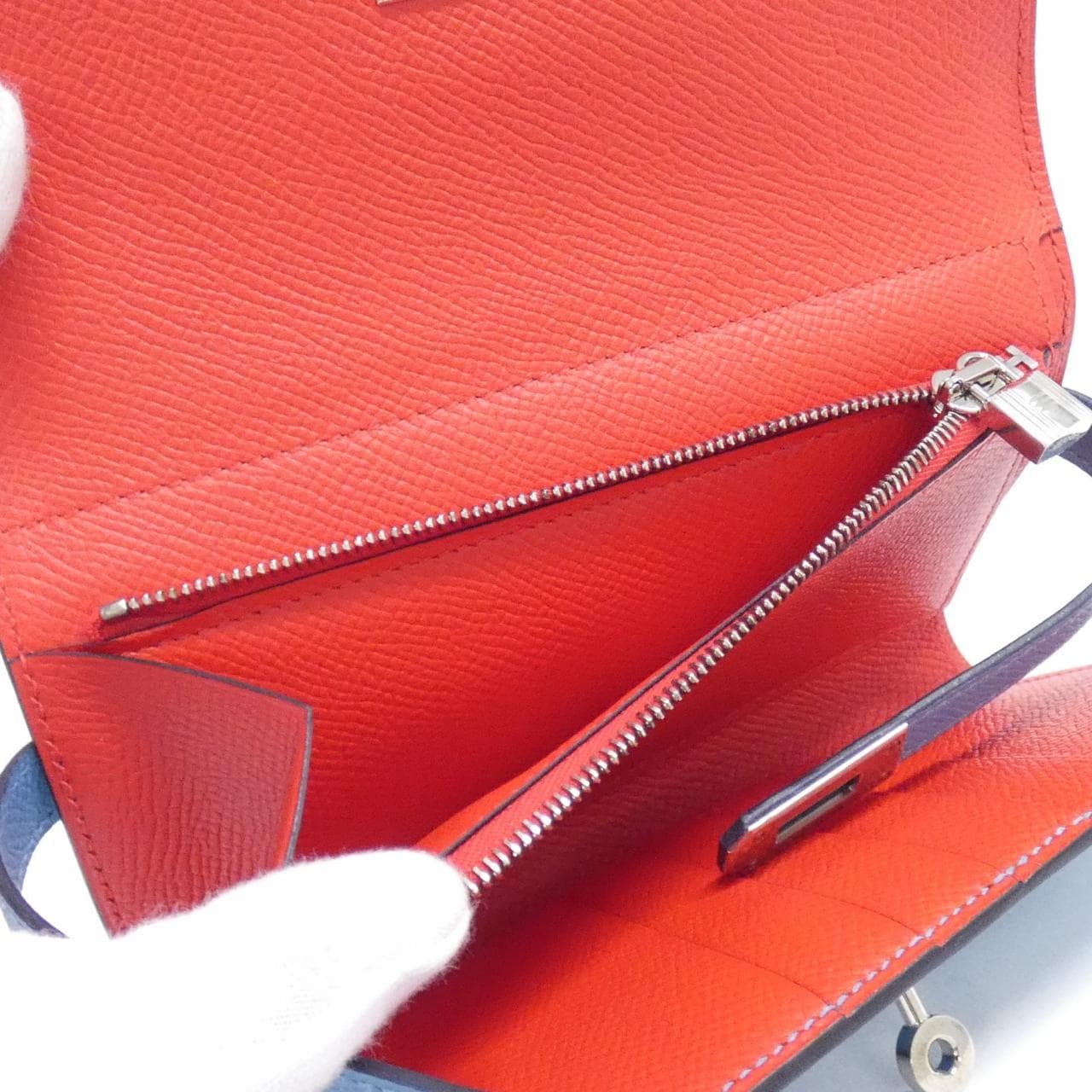 HERMES Kelly 073628CK 銀包 Epsom 5