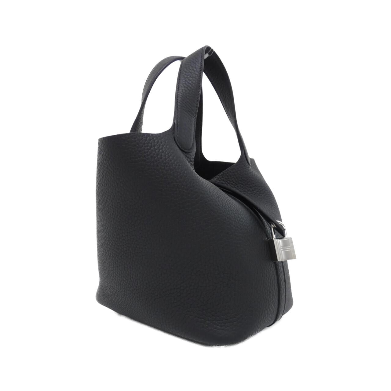 HERMES Picotin 056289CK Handbag Clemence