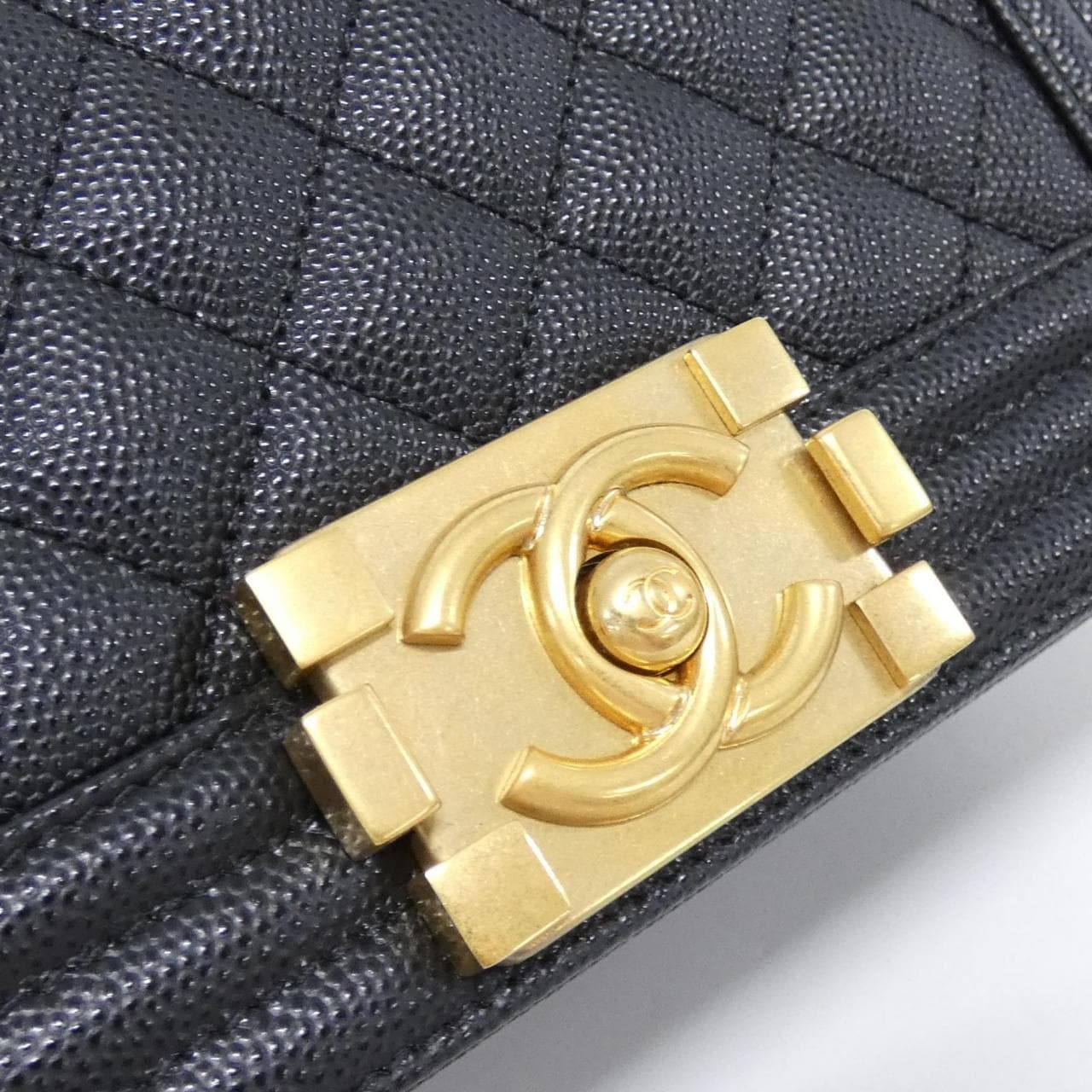 CHANEL Boy Chanel 67085 Shoulder Grained Calfskin 5