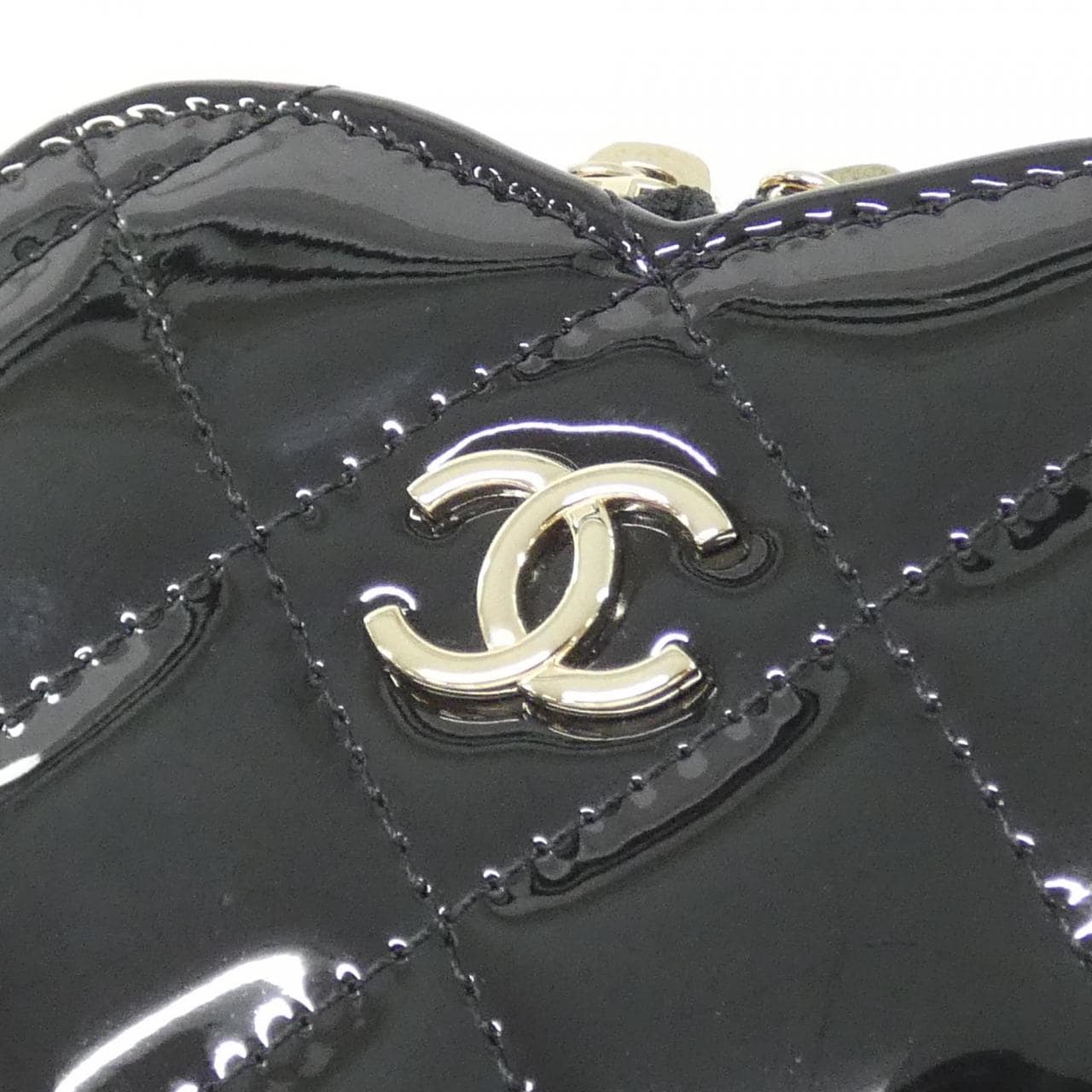 CHANEL Chanel 19 AP3296 Coin Case Patent Leather 3