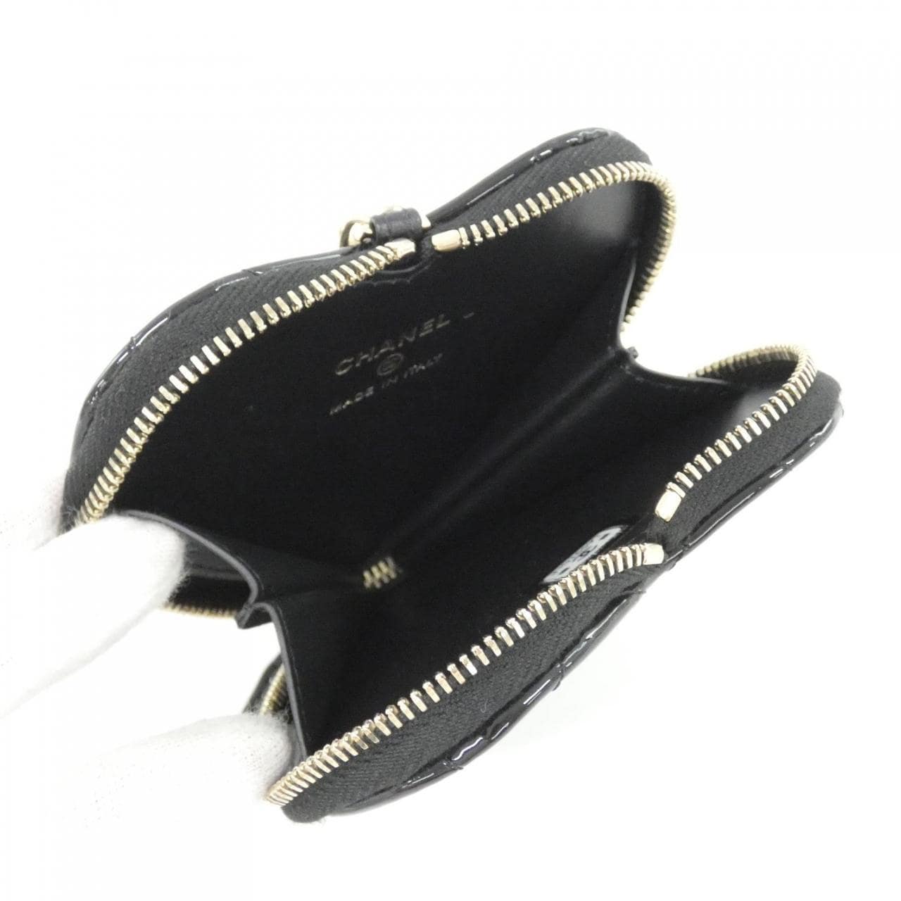 CHANEL Chanel 19 AP3296 Coin Case Patent Leather 5