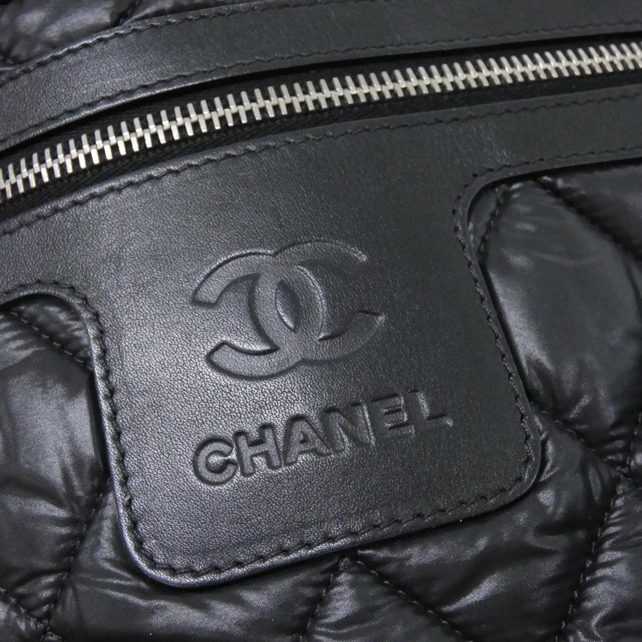CHANEL Deauville 48610 Handbag Nylon 4