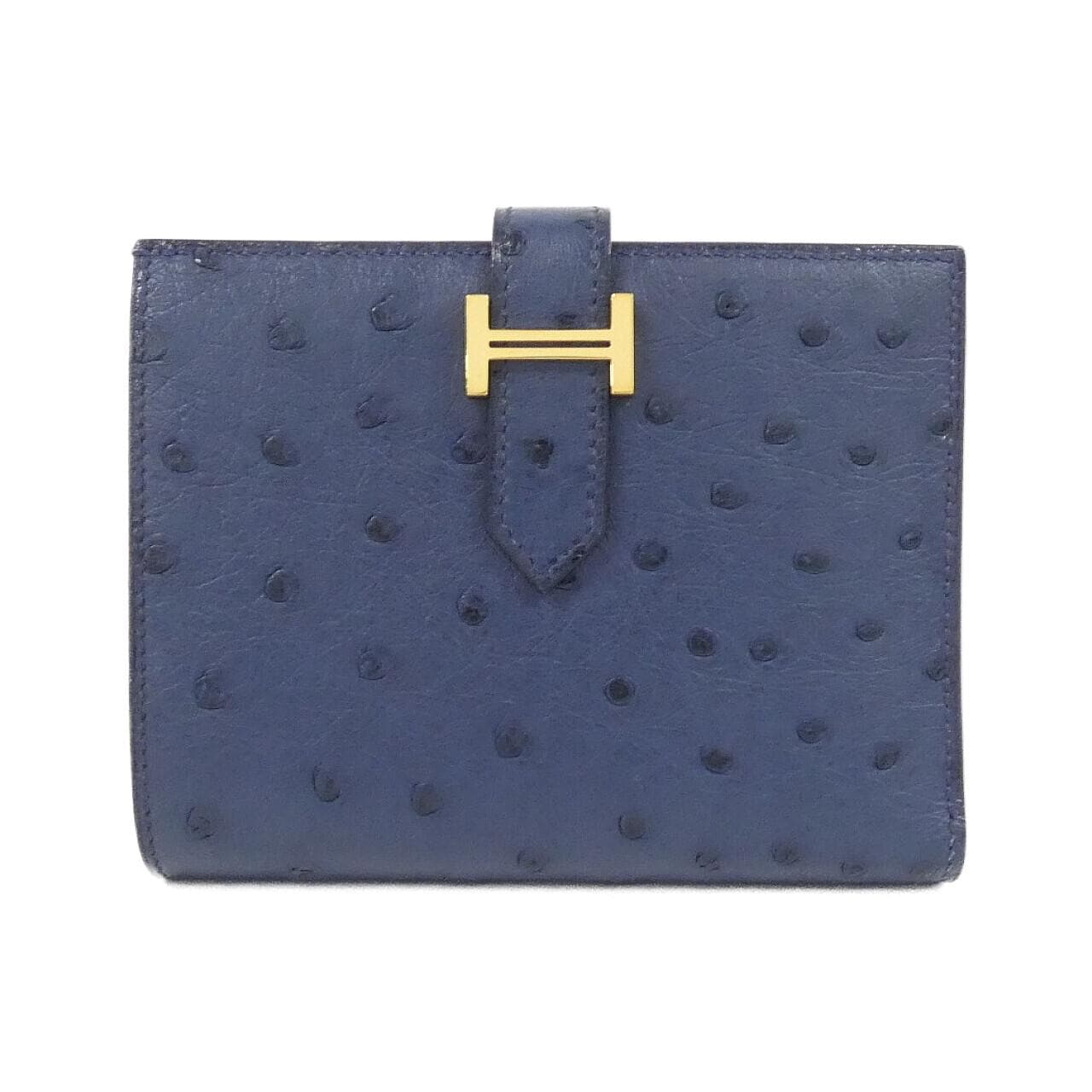 HERMES 044073CC Wallet Ostrich