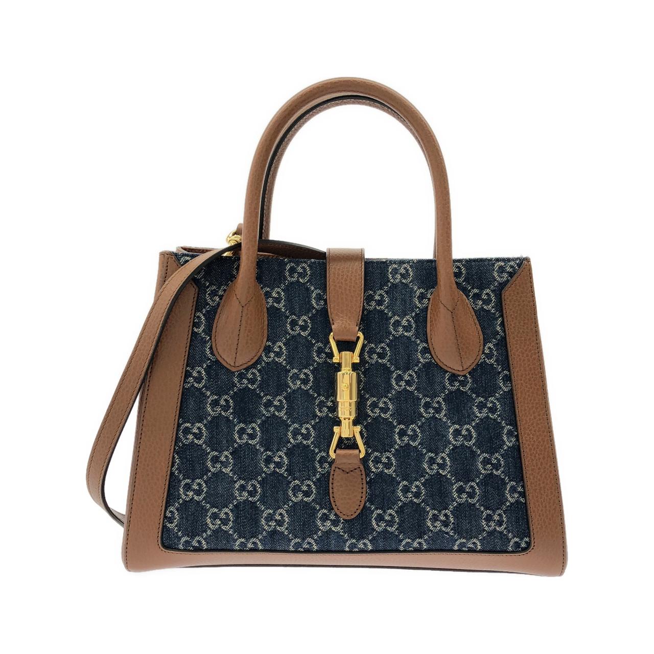 GUCCI 649016 2KQGG 手提包 牛仔布