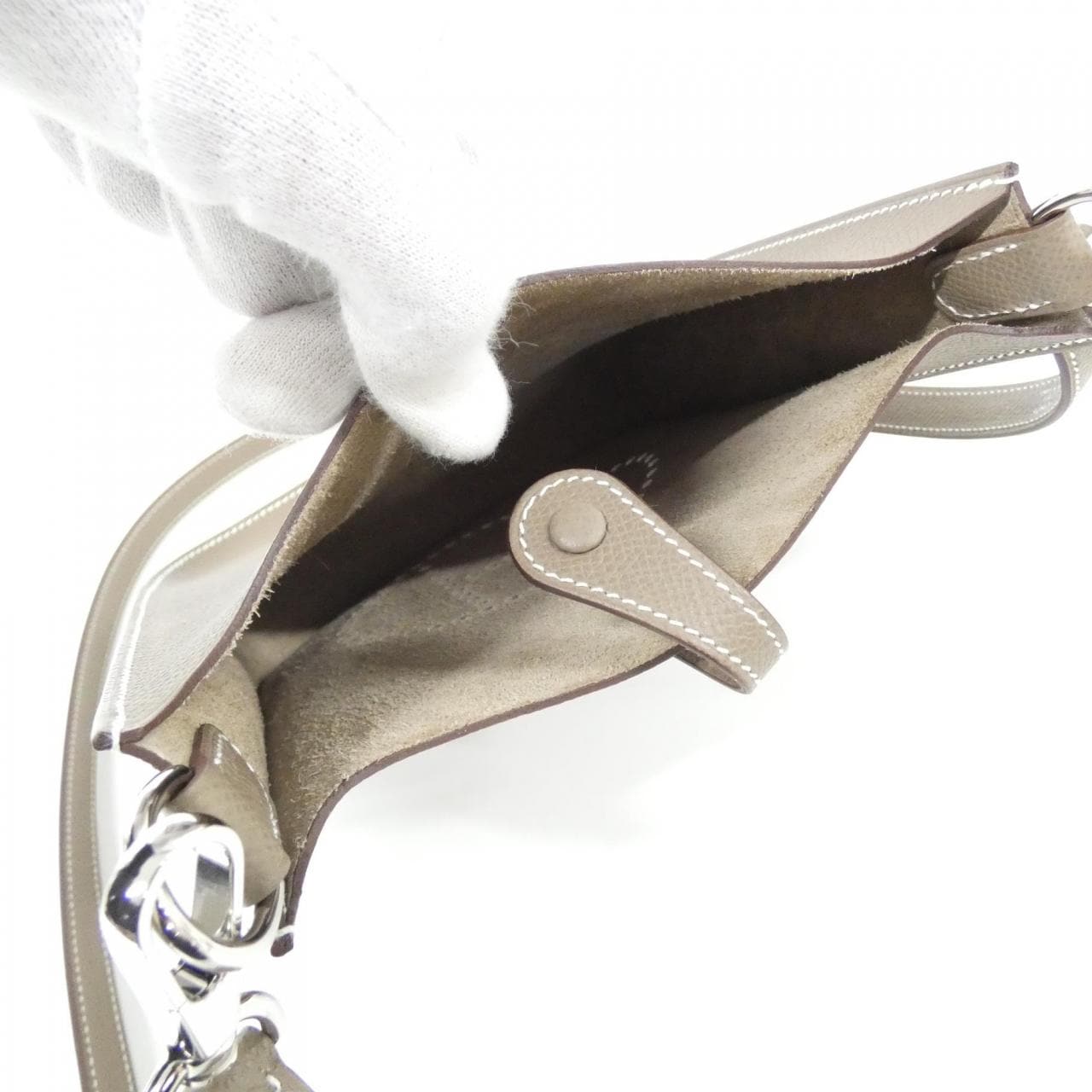 HERMES Evelyne 087080CK 肩背包 Epsom 5