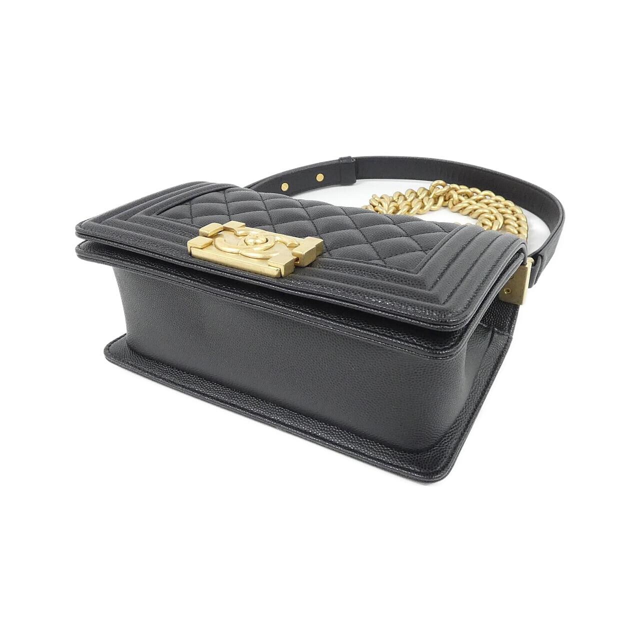 CHANEL Boy Chanel 67085 Shoulder Grained Calfskin 3