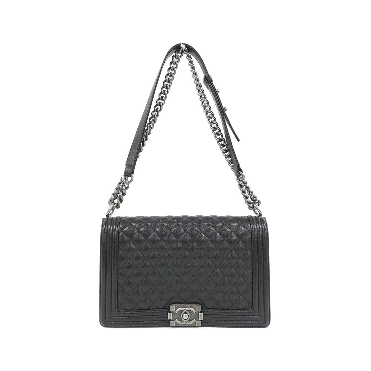 CHANEL Boy Chanel 92193 Shoulder Grained Calfskin
