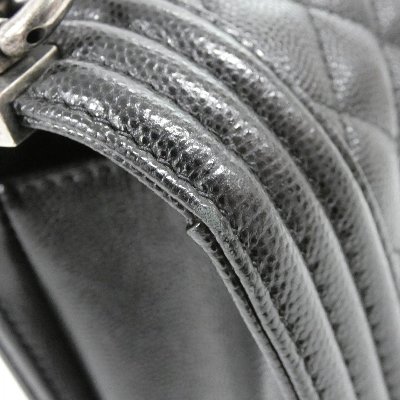 CHANEL Boy Chanel 92193 肩背包 荔枝紋牛皮 4