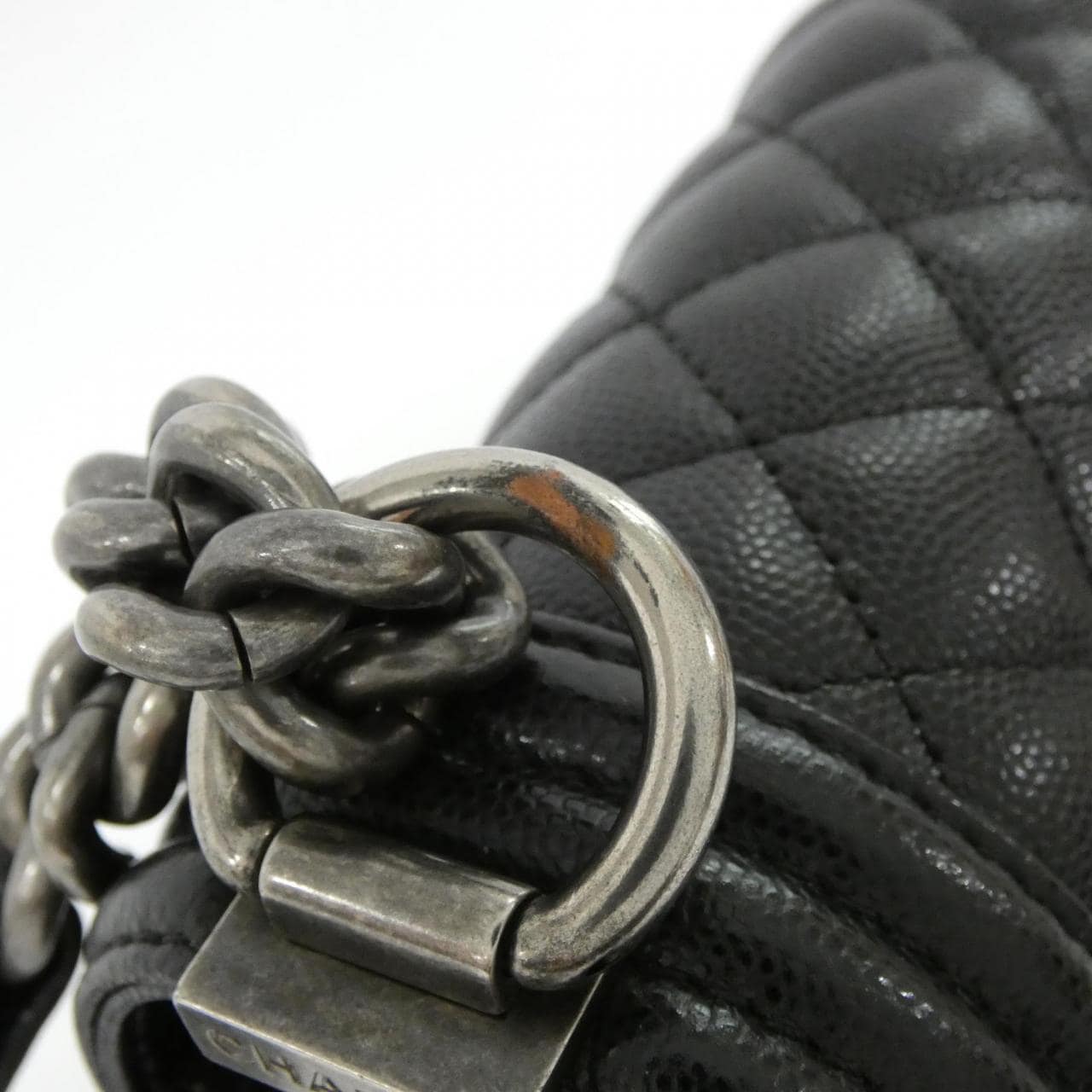 CHANEL Boy Chanel 92193 肩背包 荔枝紋牛皮 5
