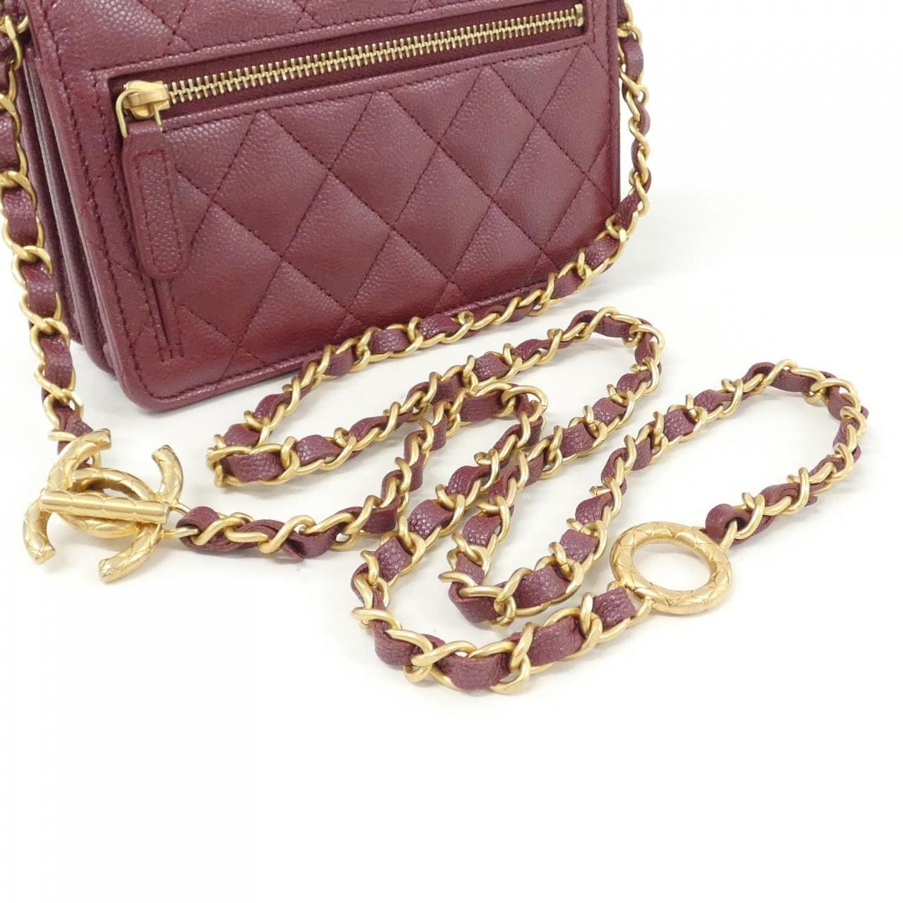 CHANEL Chanel 19 AP3480 銀包 荔枝紋牛皮 7