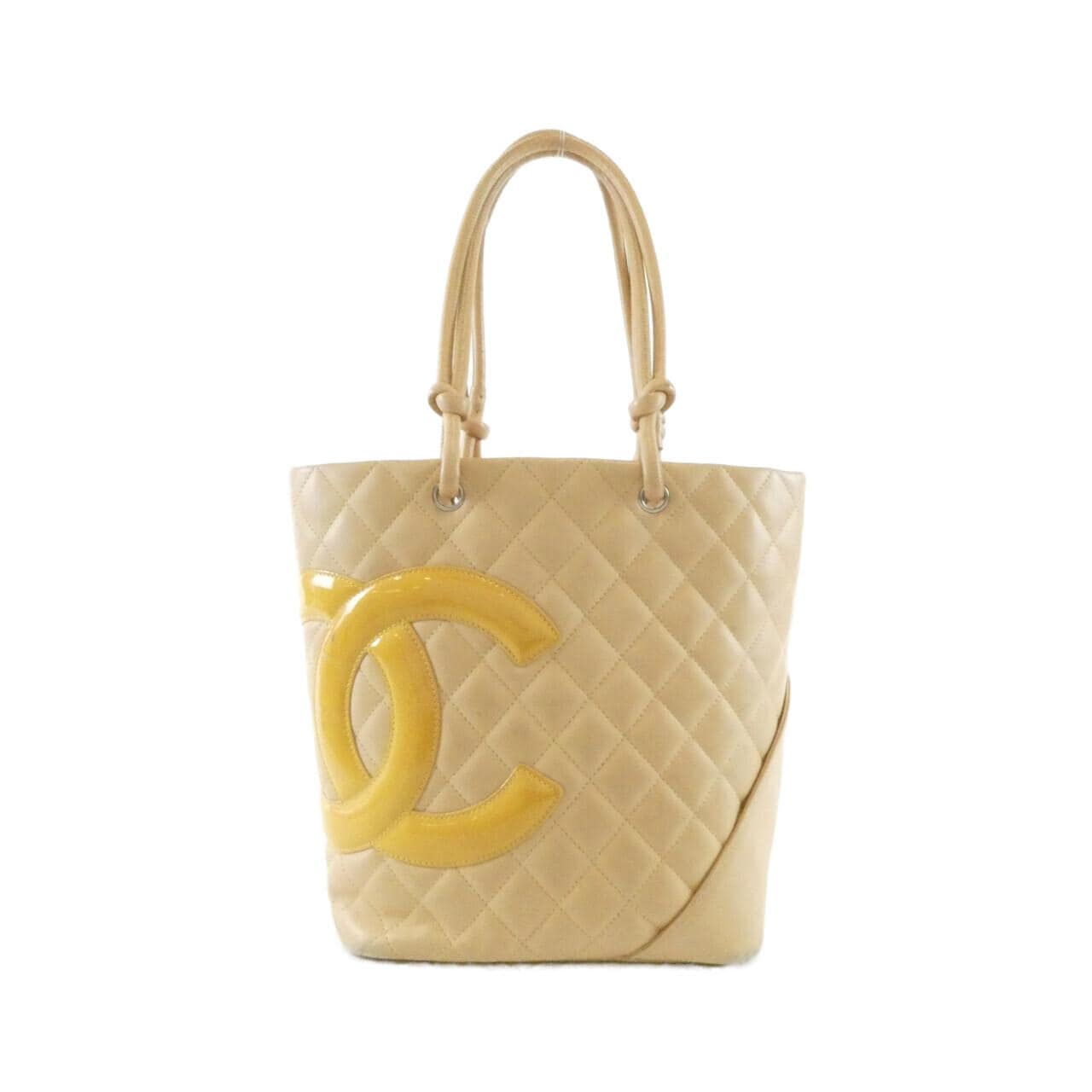 CHANEL Cambon 25167 Handbag Patent Leather