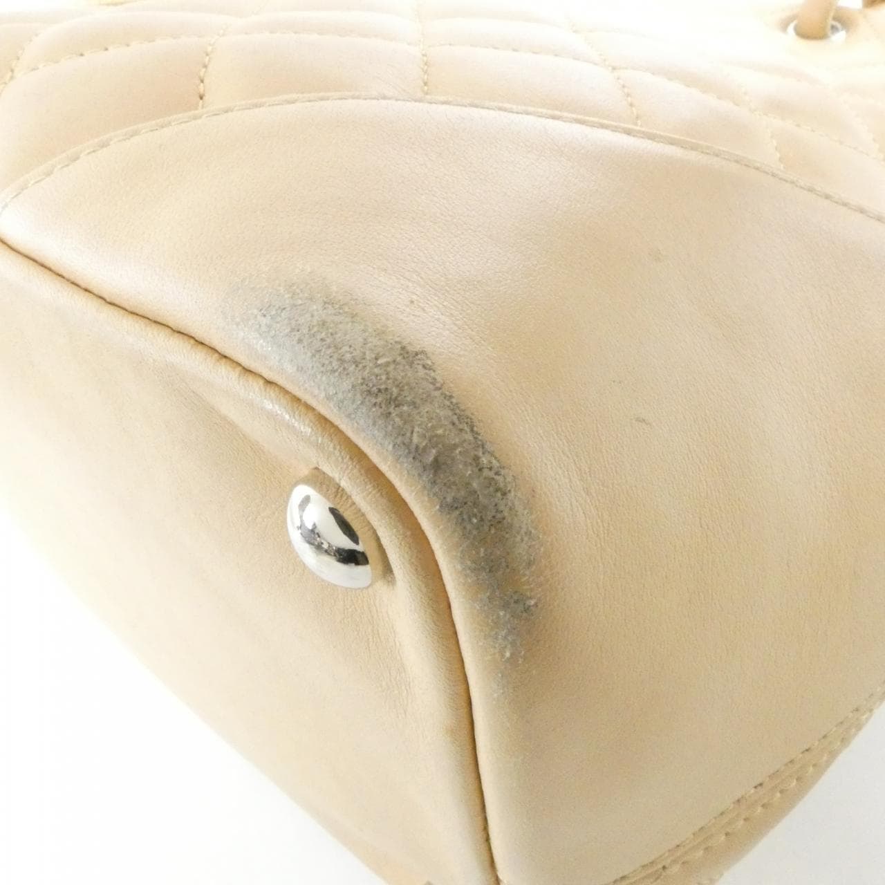 CHANEL Cambon 25167 Handbag Patent Leather 3