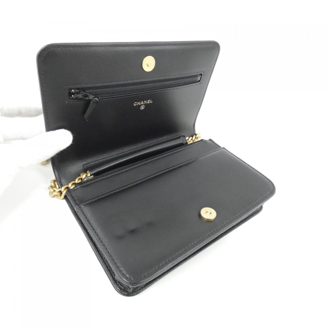 CHANEL Boy Chanel AP1117 Wallet Grained Calfskin 7