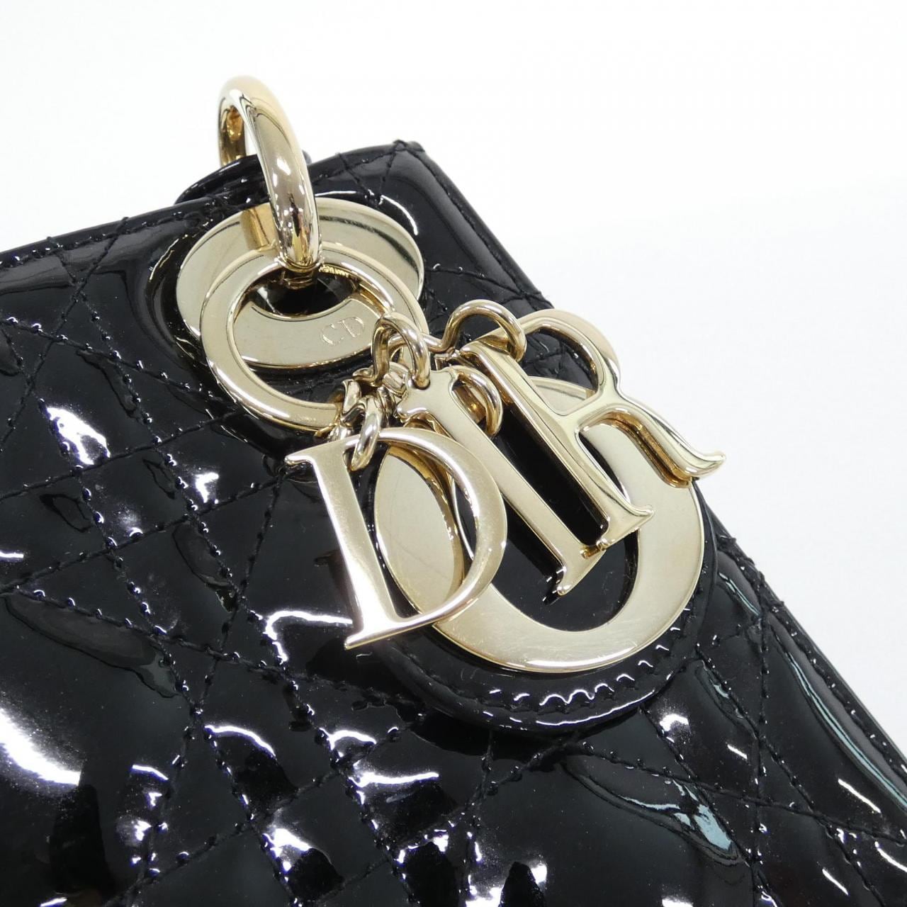DIOR Lady Dior M0505OVRB Handbag Patent Leather 4