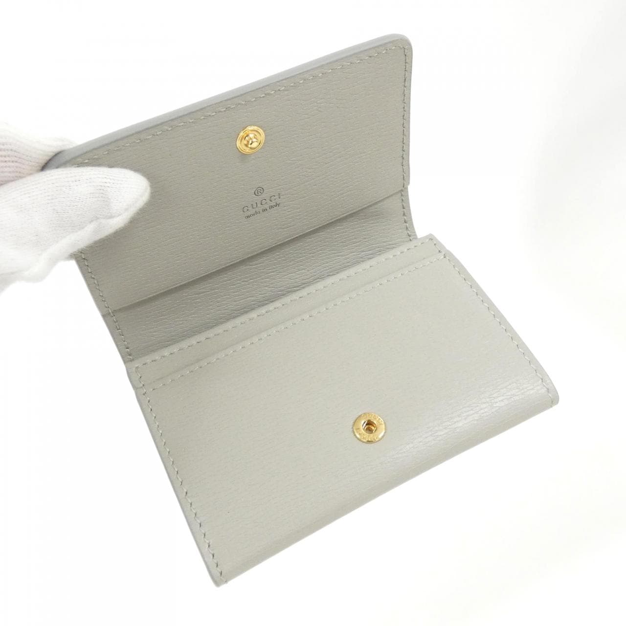 GUCCI 790101 0OP0N Card Case Leather 4