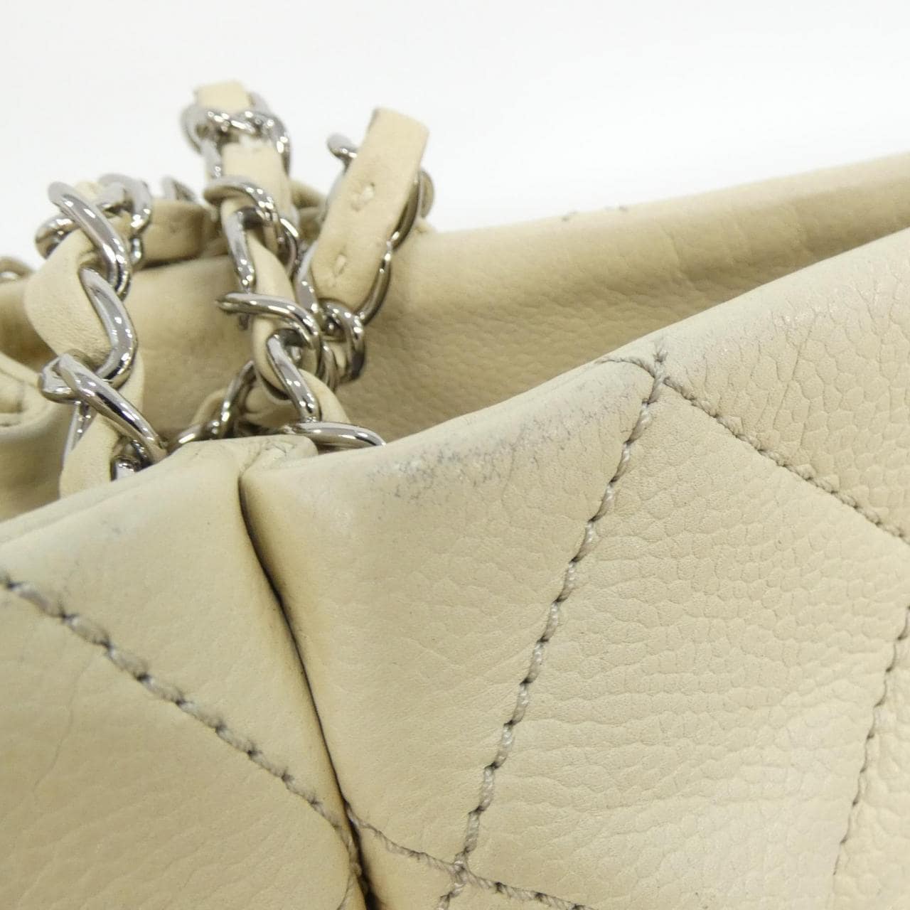 CHANEL 50281 Handbag Caviar Leather 4