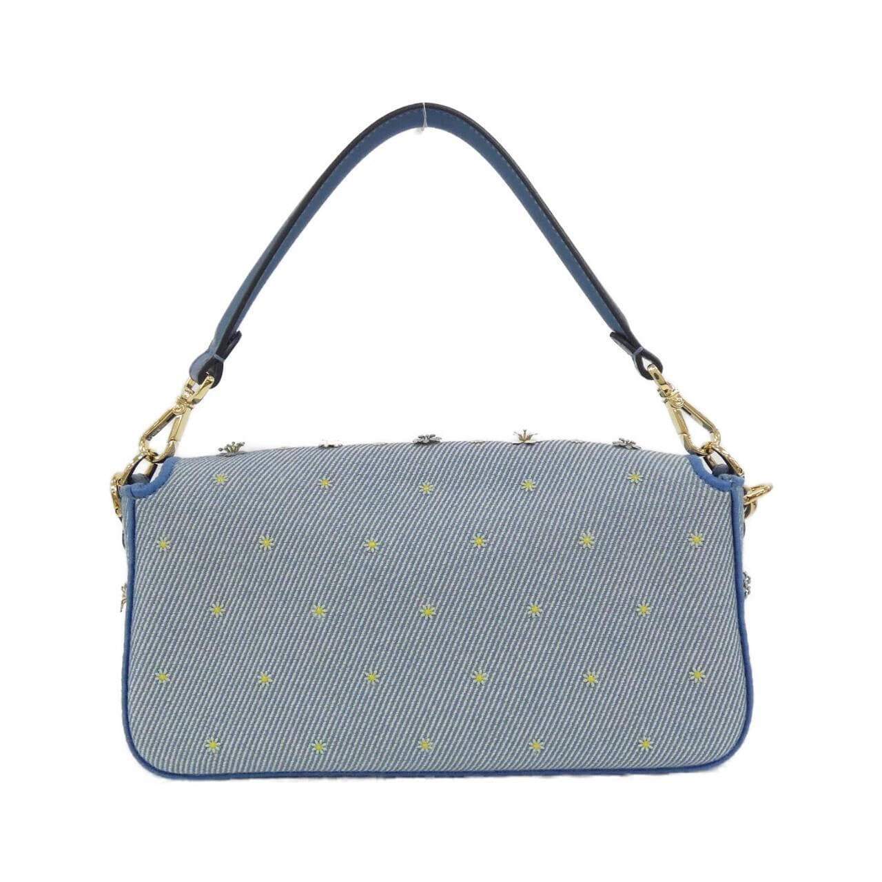 FENDI Baguette 8BR600 AUQY Shoulder Denim 2