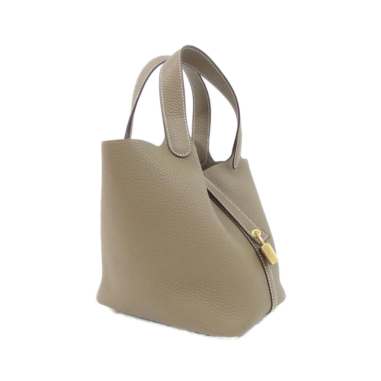 HERMES Picotin 056289CC Handbag Clemence