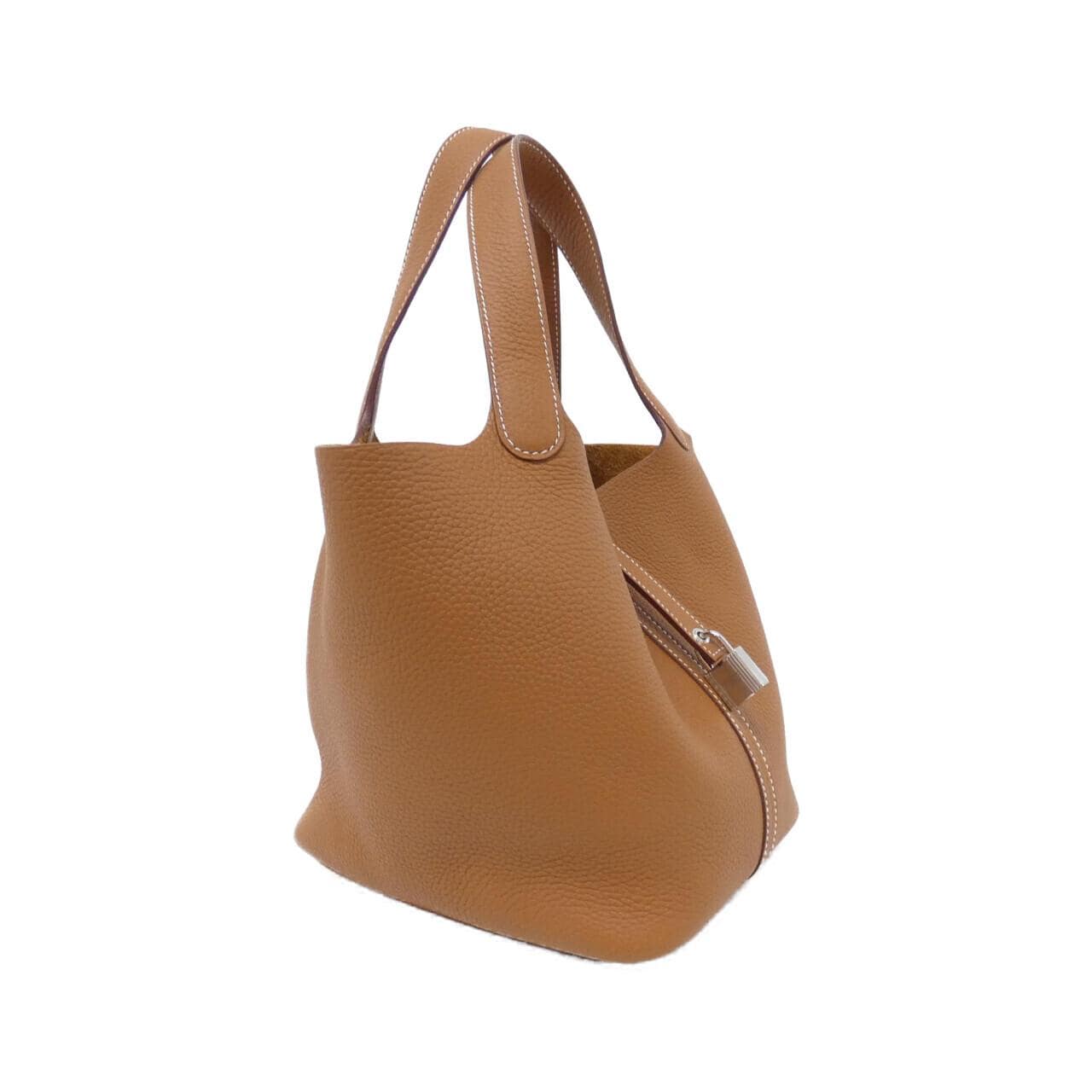 HERMES Picotin 060991CK Handbag Clemence