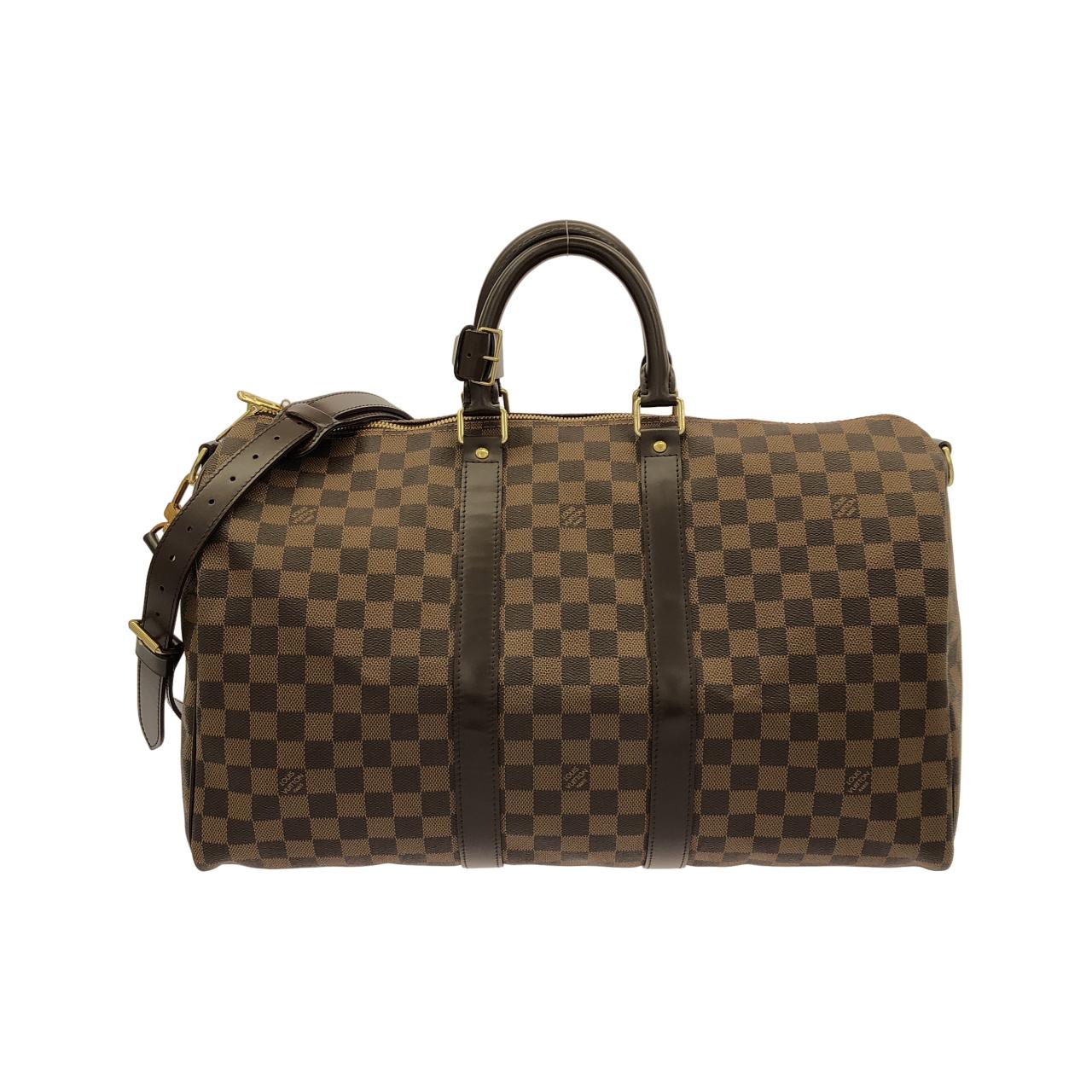 LOUIS VUITTON Keepall N41428 波士頓包 Damier